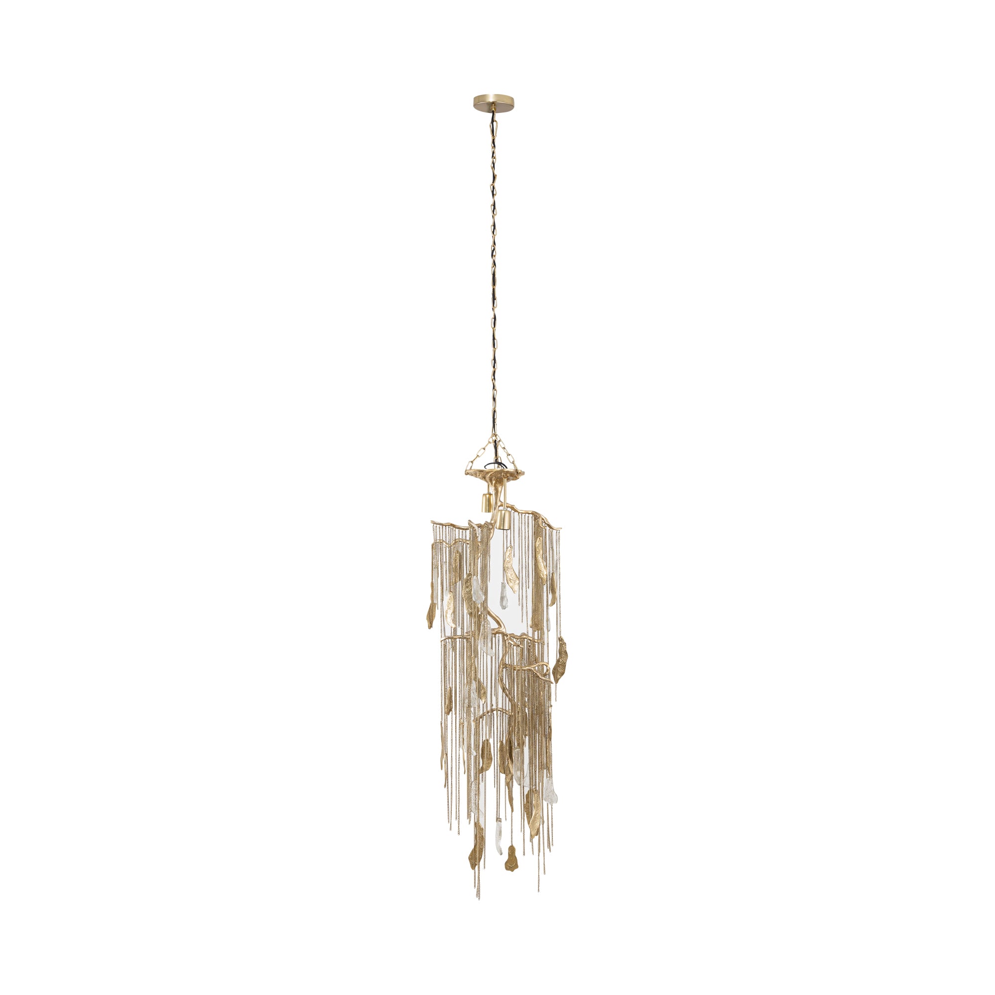 Wilco Lustres en fer — Brass Alu Hanging Lamp Chains Small - Or