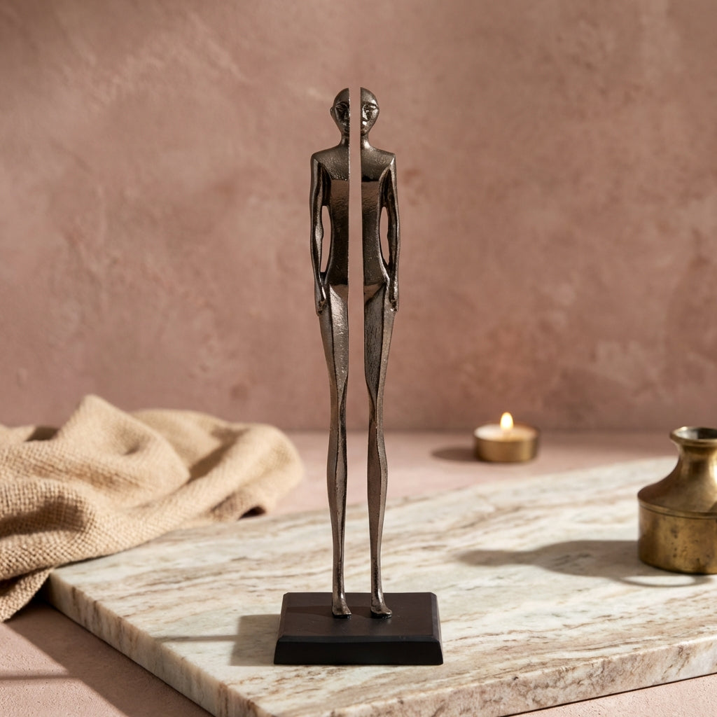Ilsee GunMetal casted alu statue figure in half S