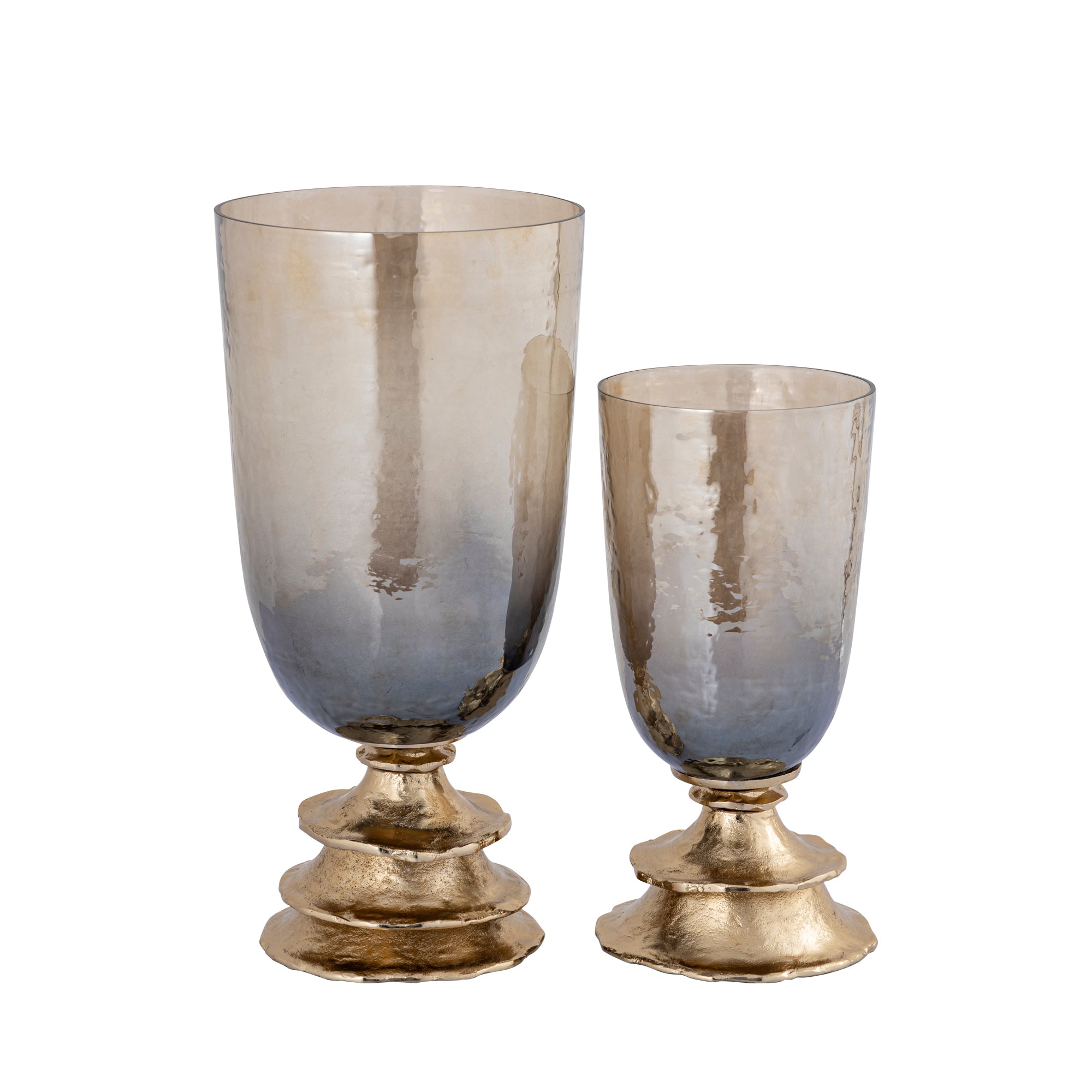 Cevar Bougeoirs en verre - Champagne
