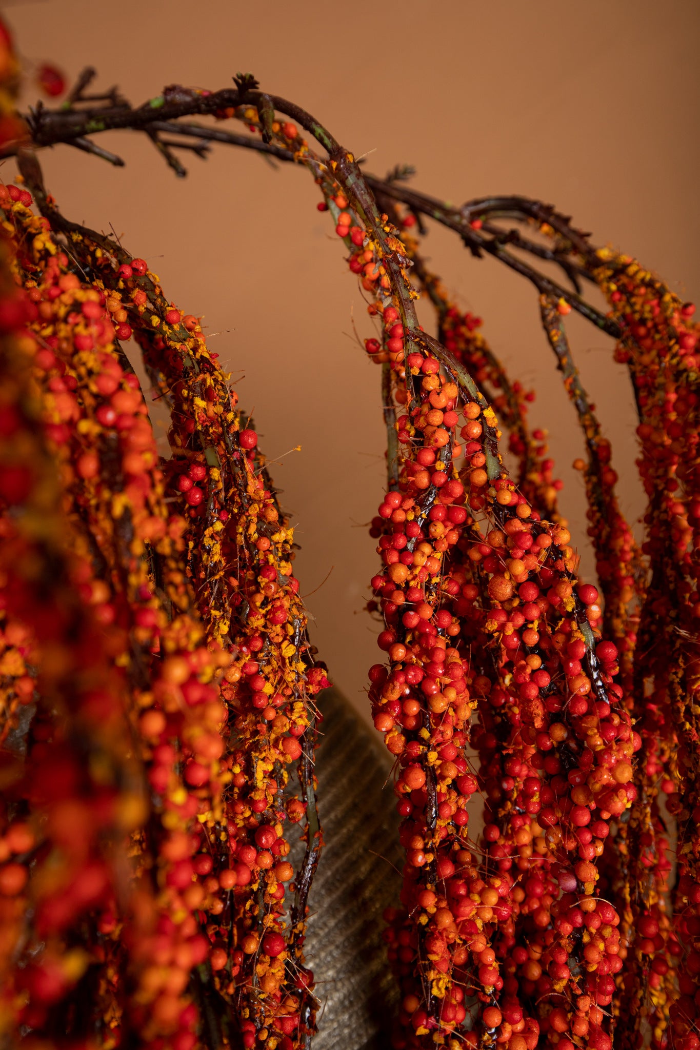 Twig Plant orange amaranthus hanging spray Orange — Plante artificielle — vue 2 | Häus