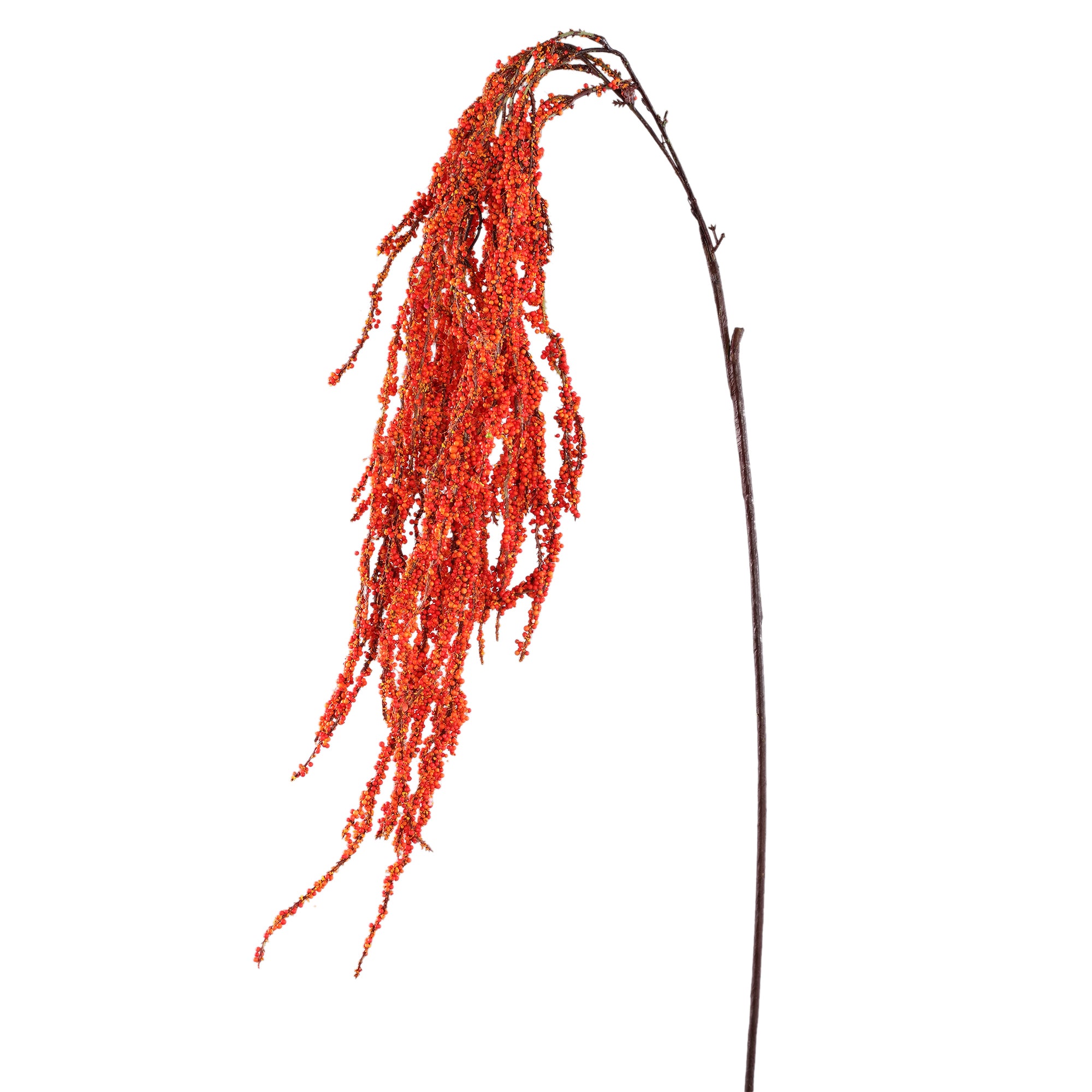 Twig Plant orange amaranthus hanging spray Orange — Plante artificielle — Plante artificielle design premium | Häus