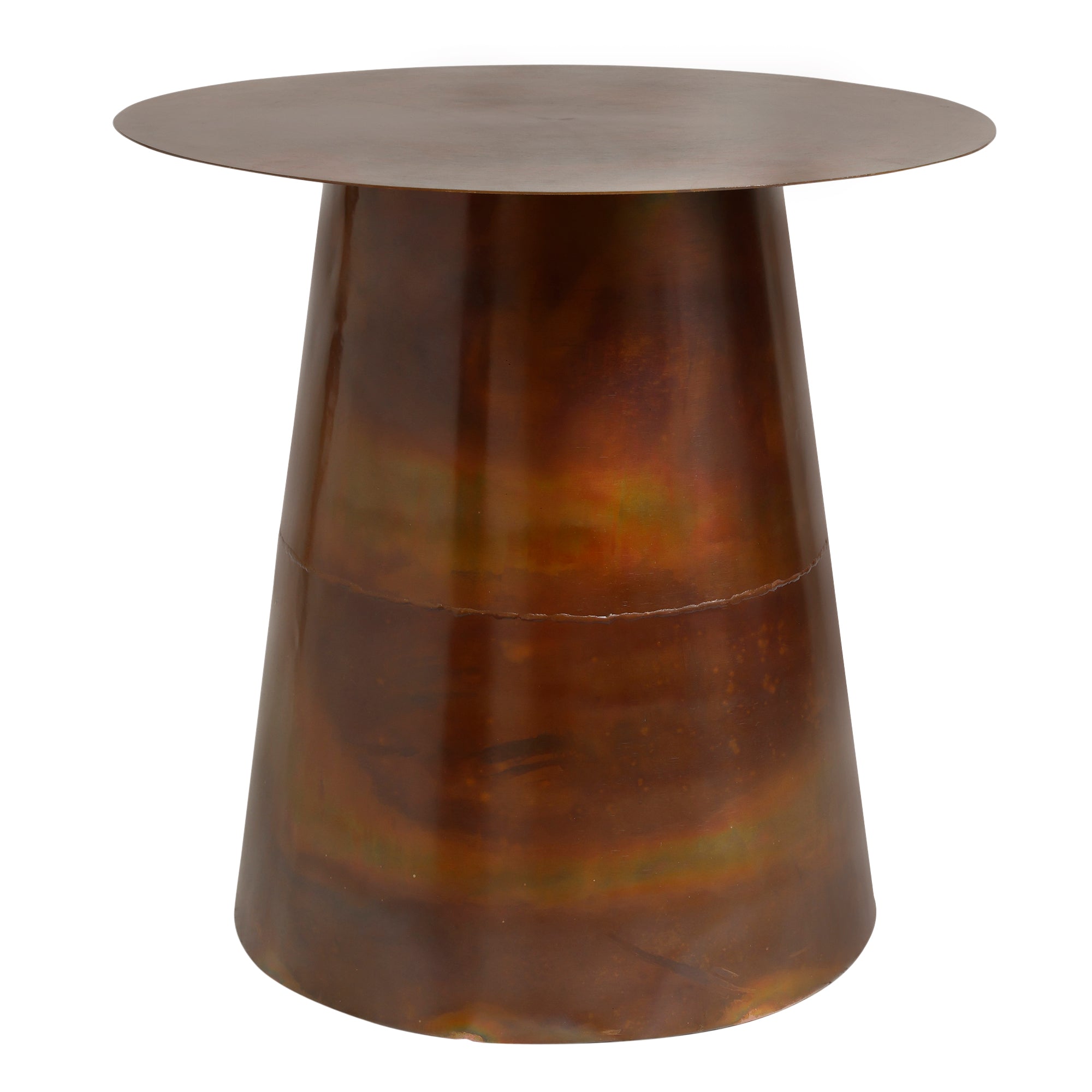 Edson Copper iron side table round cone foot SV2 - Photo 3