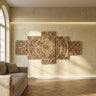 Sharlene Gold MDF antique carved wallpanel 5 pcs