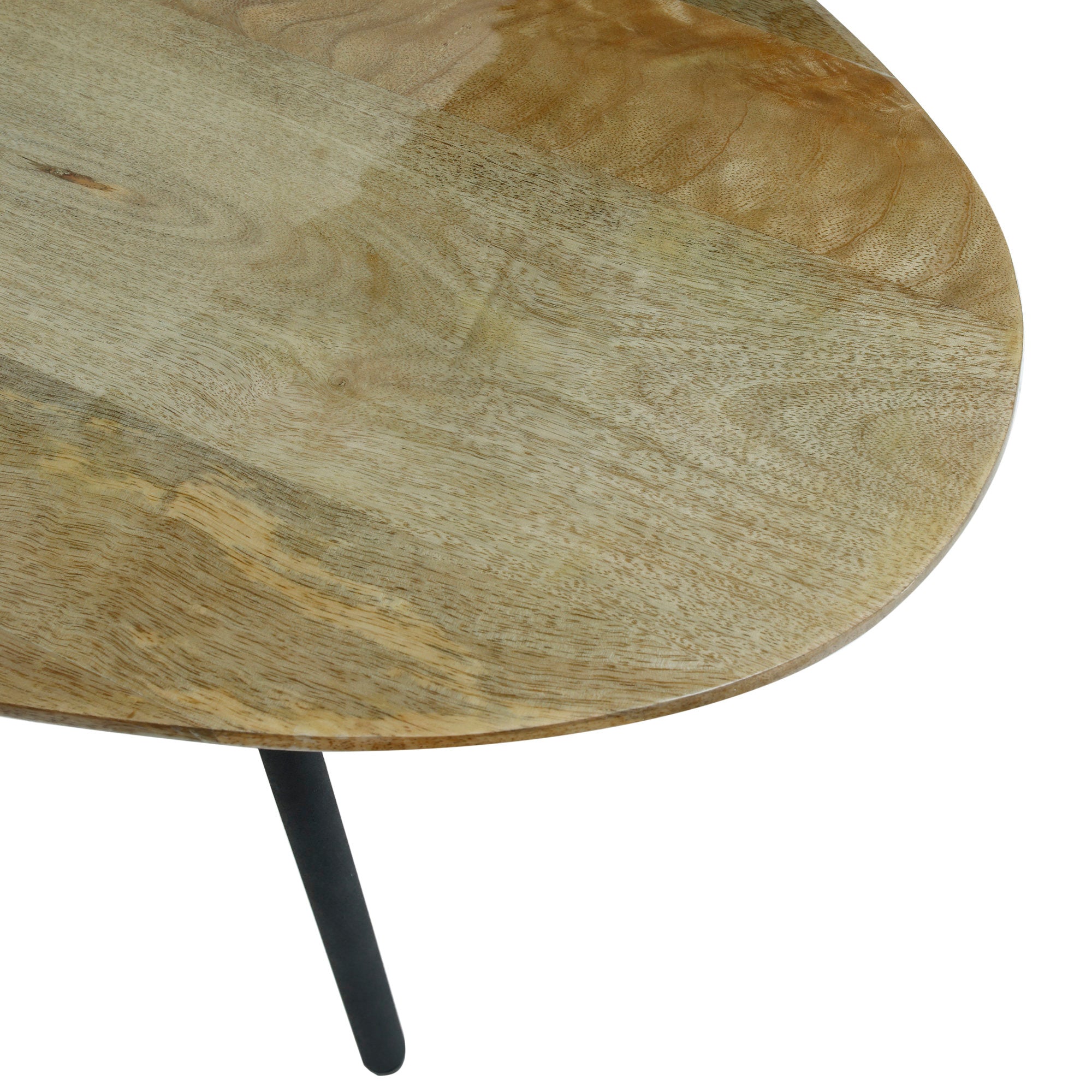 Oxil Green wood side table eggs hape top SV2 - Photo 4