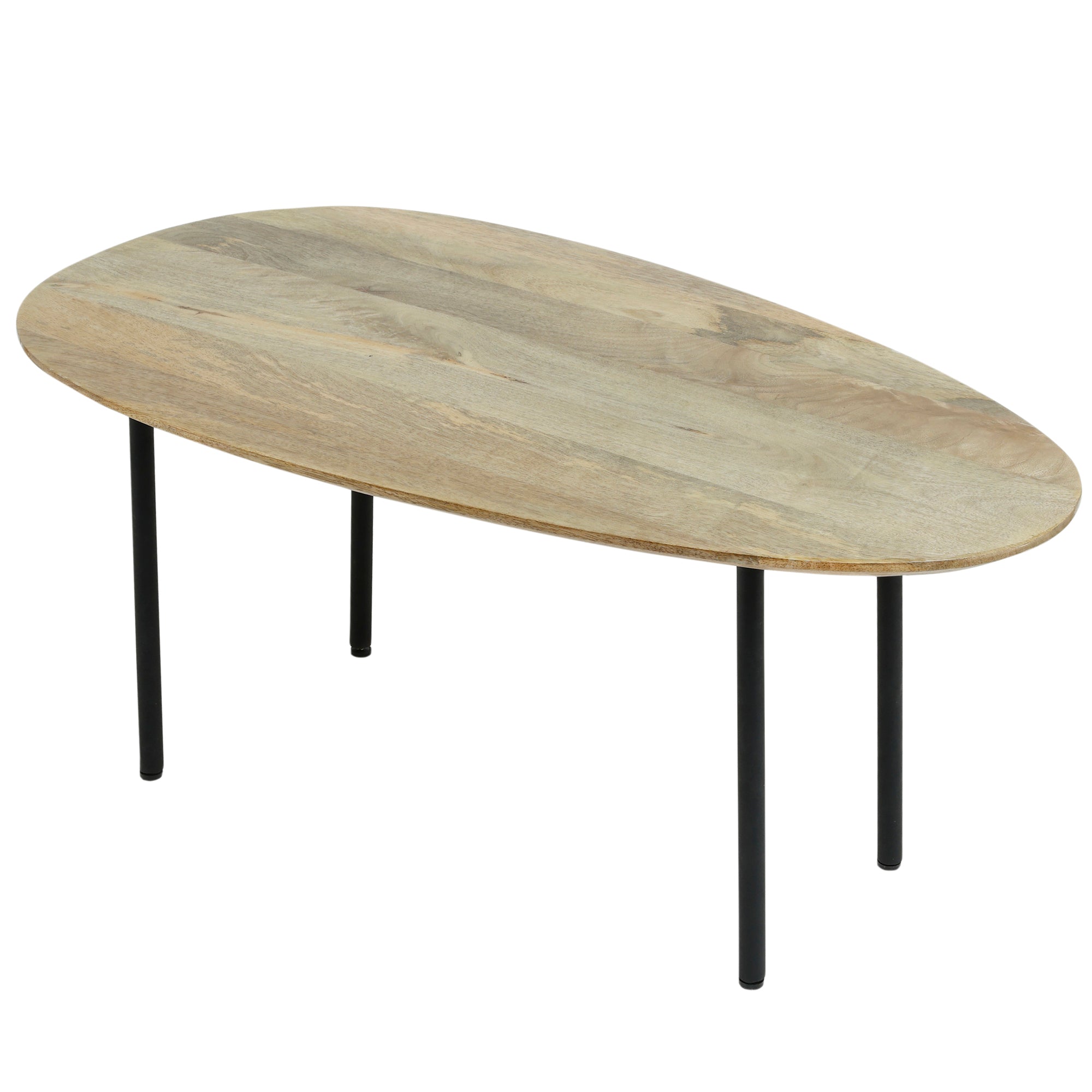 Oxil Green wood side table eggs hape top SV2 - Photo 2