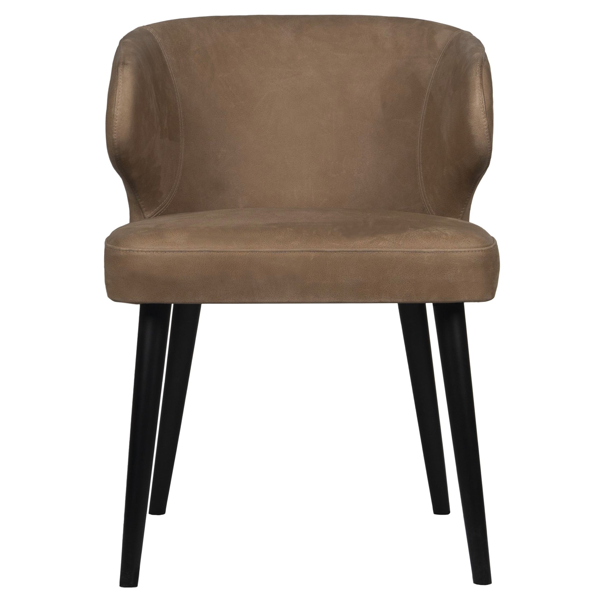 Fiori Taupe terra leather dining chair - Photo 5