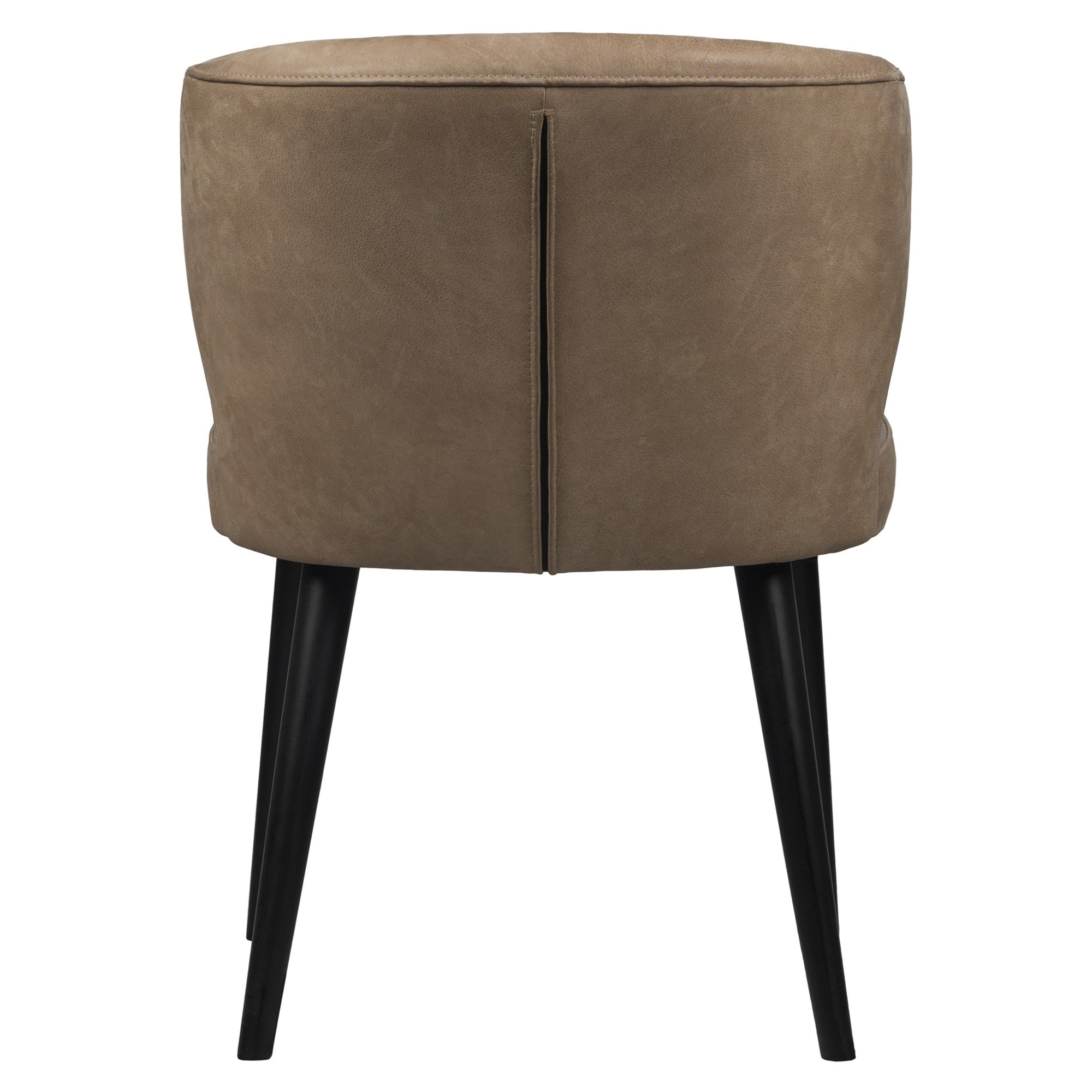 Fiori Taupe terra leather dining chair - Photo 4