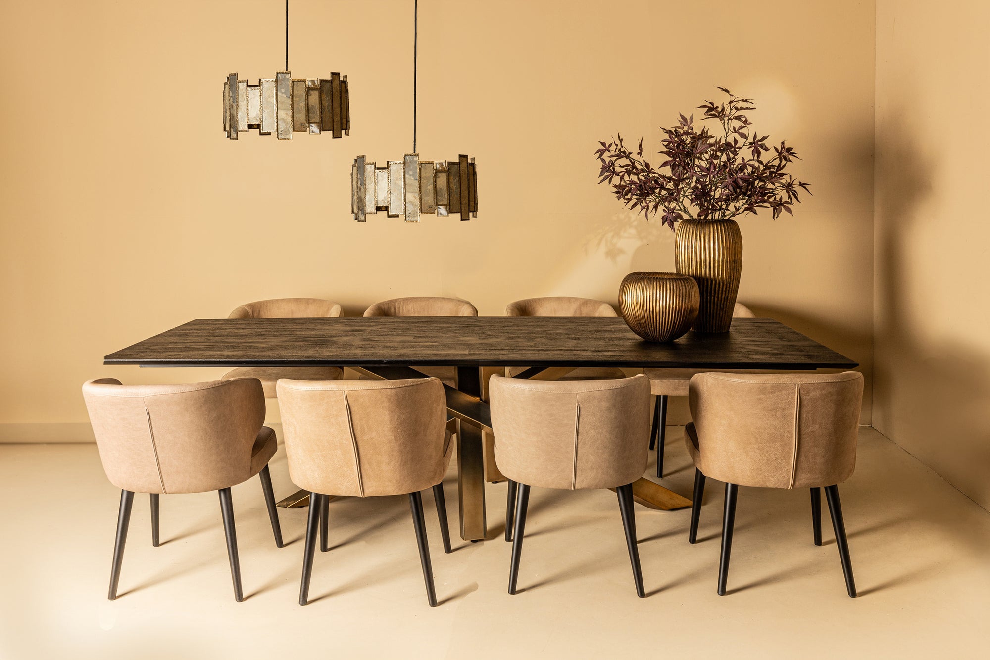 Fiori Sand 6206 mio vegan leather dining chair - Photo 6
