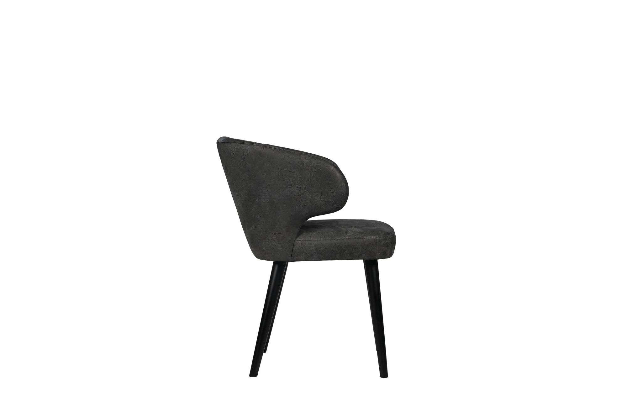Fiori Anthracite terra leather dining chair - Photo 6