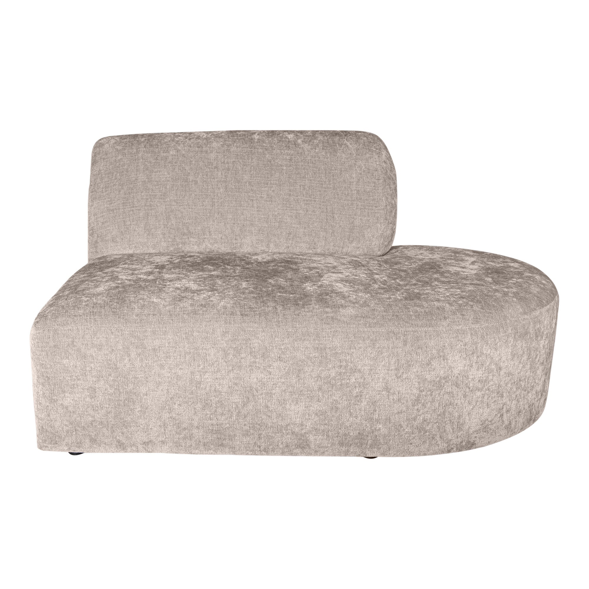 Lujo sofa white fiore fabric right ottoman - Photo 6