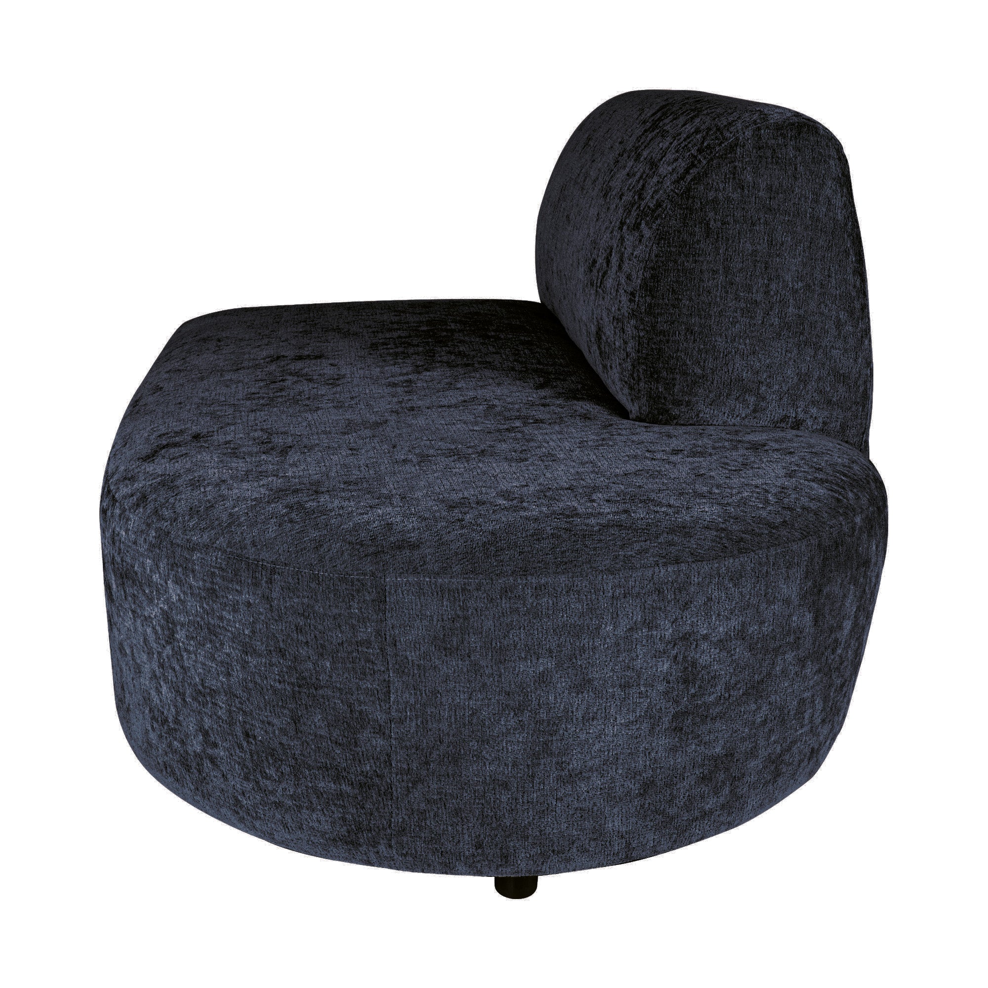 Lujo sofa anthracite fiore fabric right ottoman - Photo 9