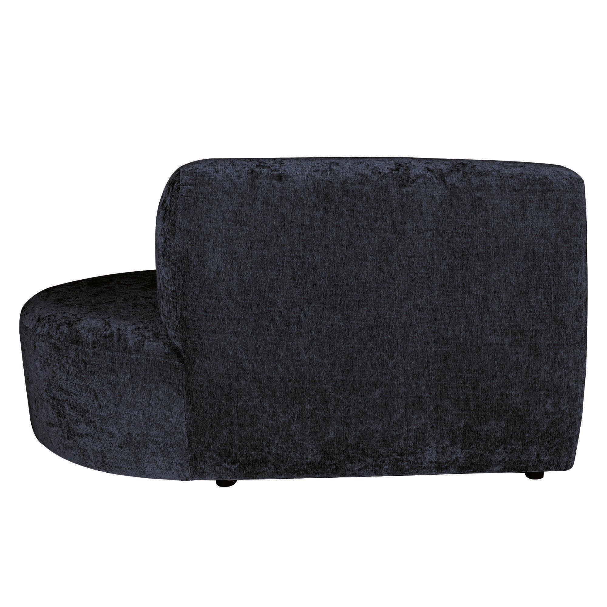 Lujo sofa anthracite fiore fabric right ottoman - Photo 8