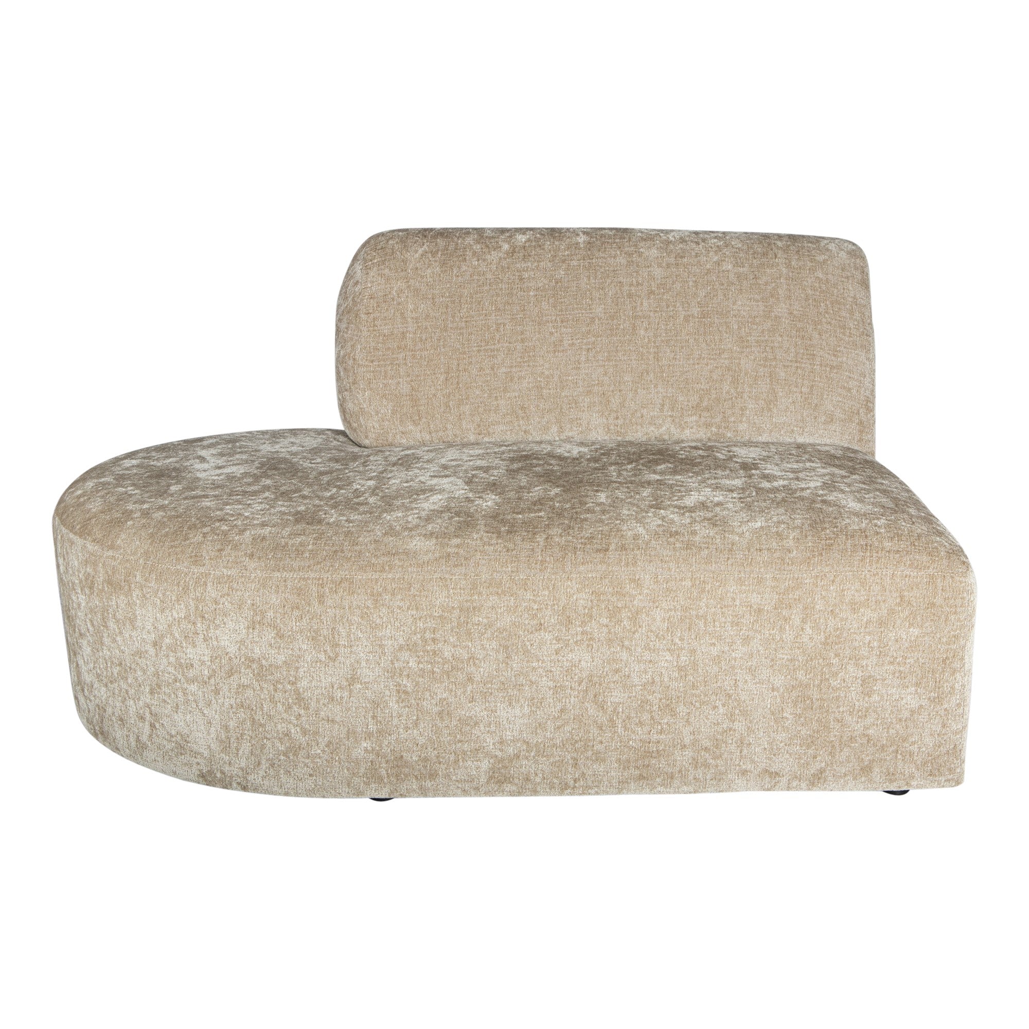Lujo sofa cream fiore fabric left ottoman - Photo 7