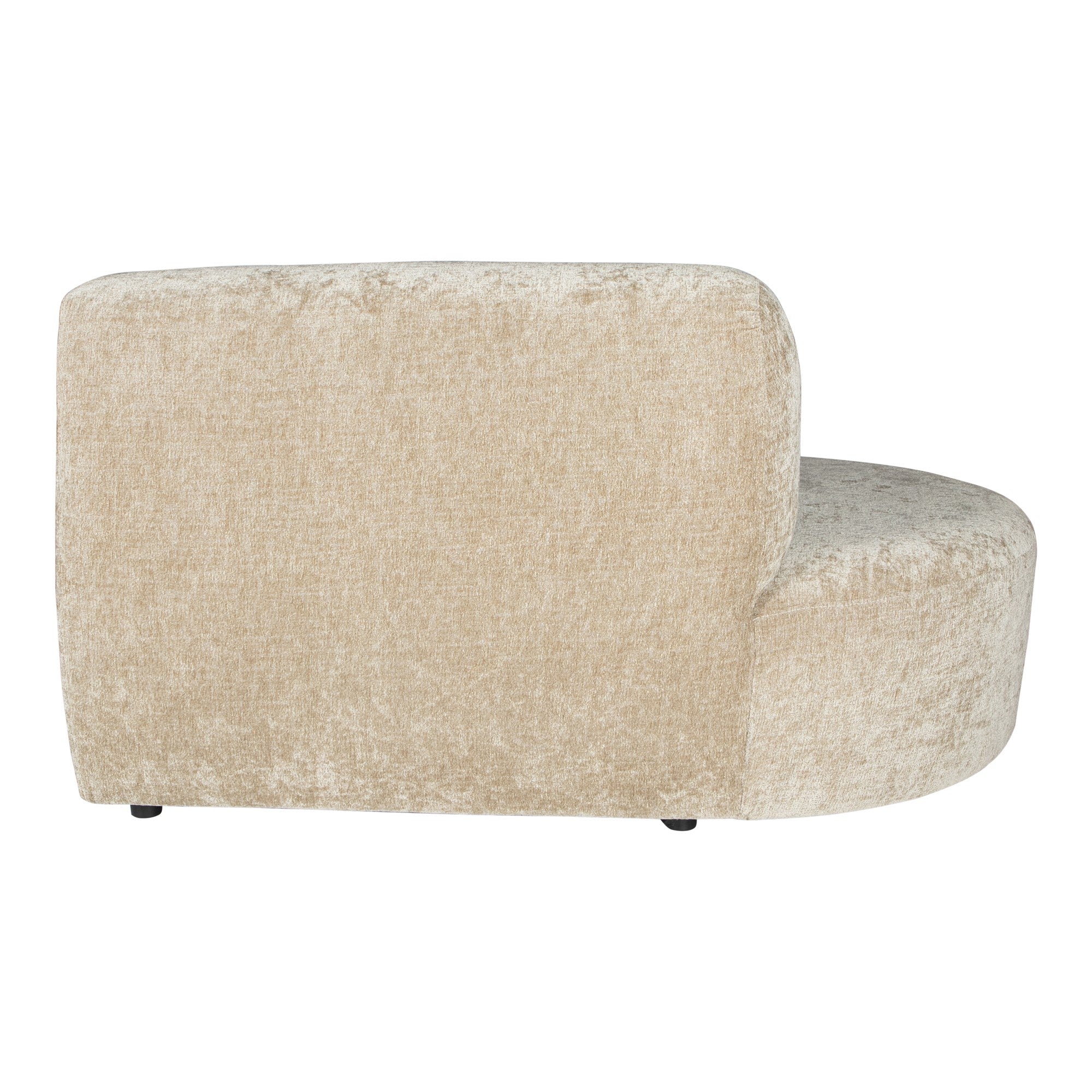 Lujo sofa cream fiore fabric left ottoman - Photo 5