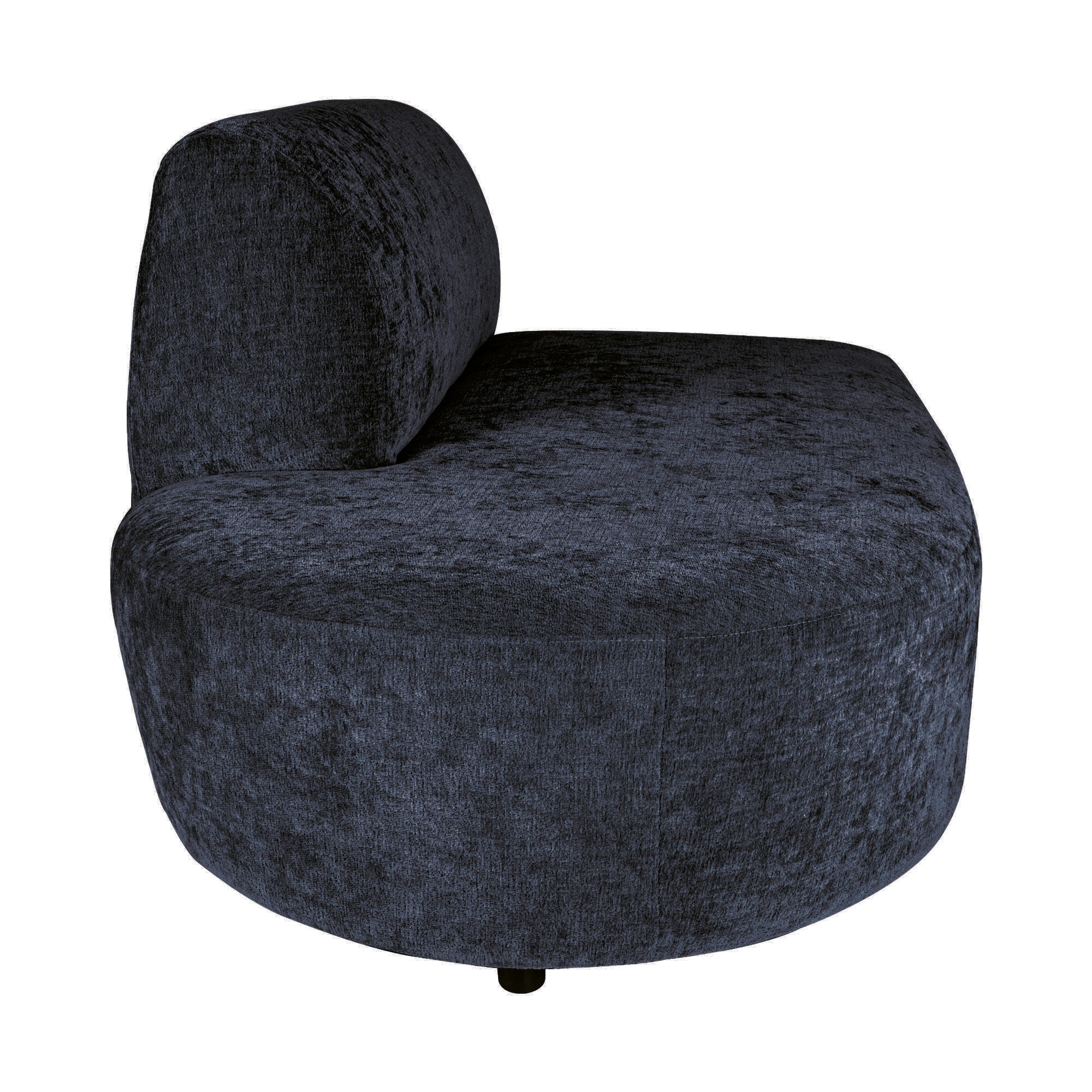 Lujo sofa anthracite fiore fabric left ottoman - Photo 5