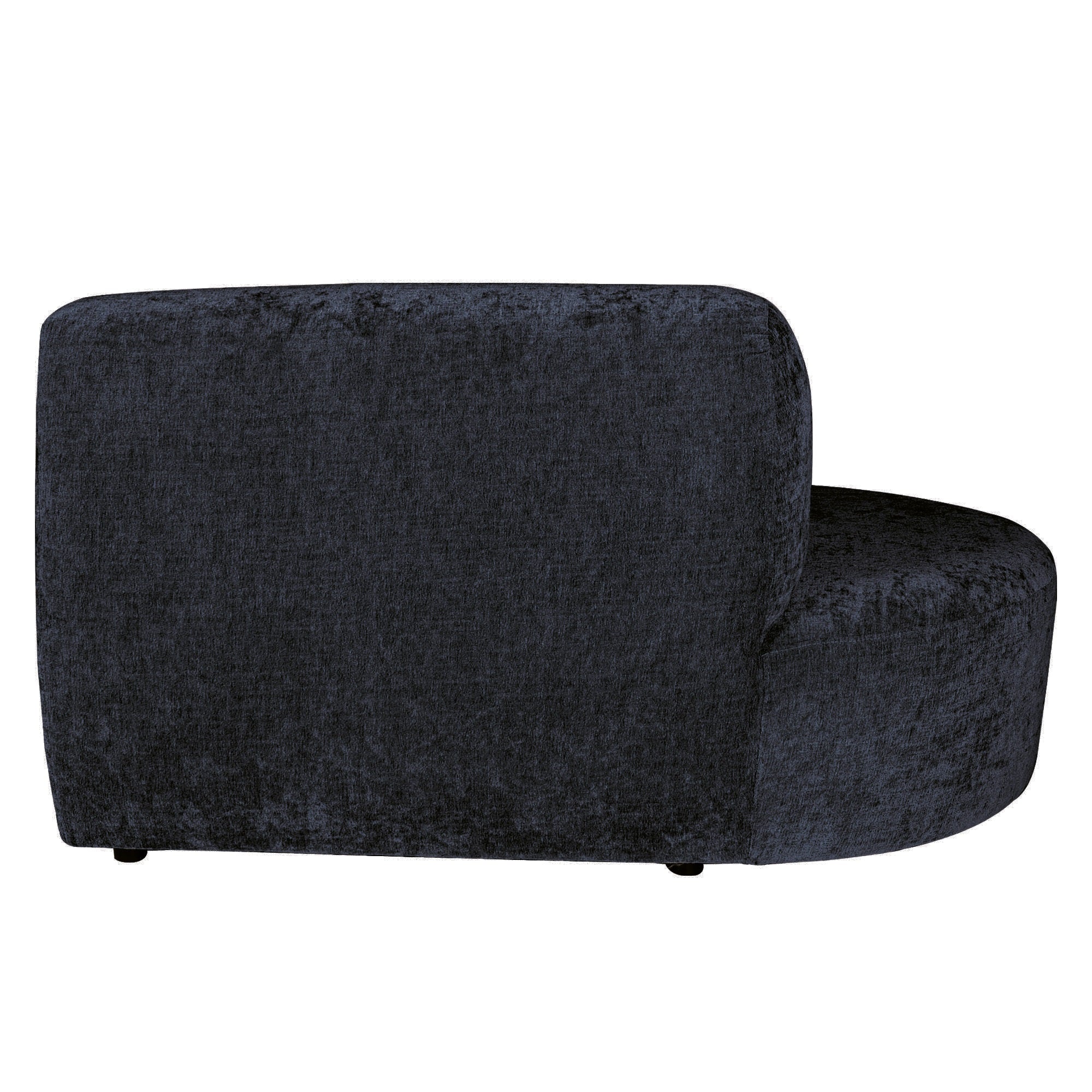 Lujo sofa anthracite fiore fabric left ottoman - Photo 8