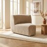Lujo sofa cream fiore fabric corner piece