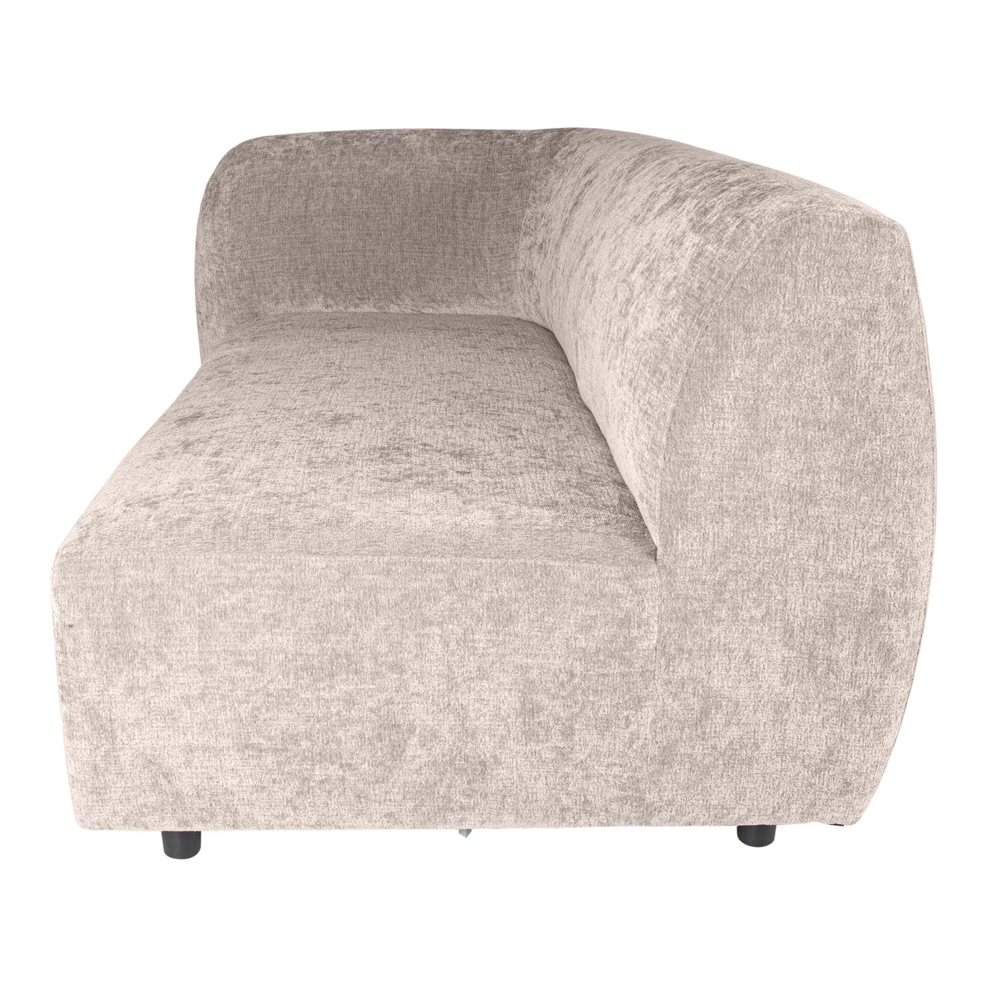 Lujo sofa white fiore fabric 2 seater arm left - Photo 6