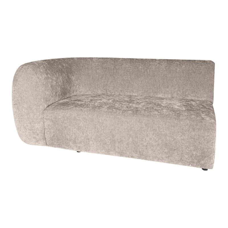 Lujo sofa white fiore fabric 2 seater arm left
