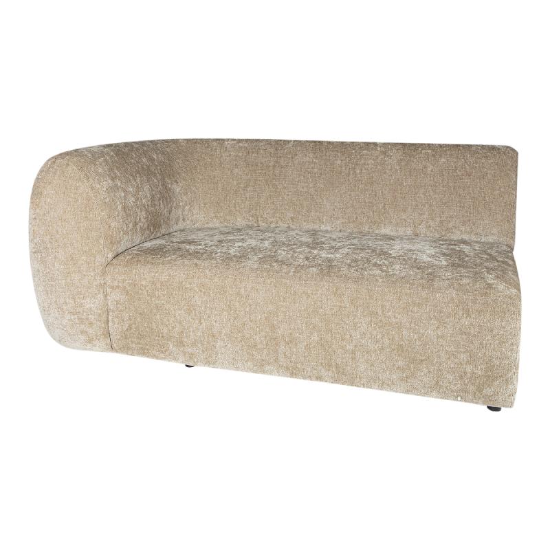 Lujo sofa cream fiore fabric 2 seater arm left