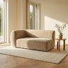 Lujo sofa cream fiore fabric 2 seater arm left