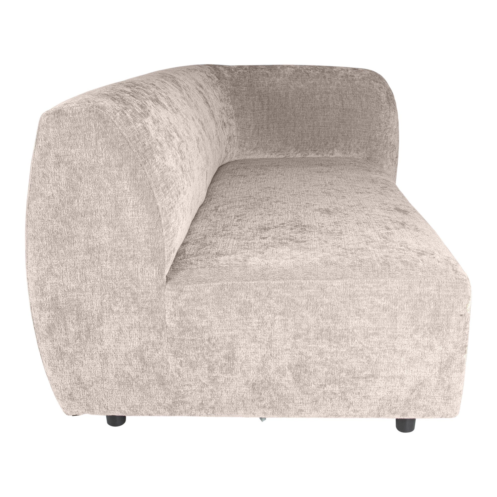 Lujo sofa white fiore fabric 2 seater arm right - Photo 6