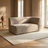 Lujo sofa white fiore fabric 2 seater arm right