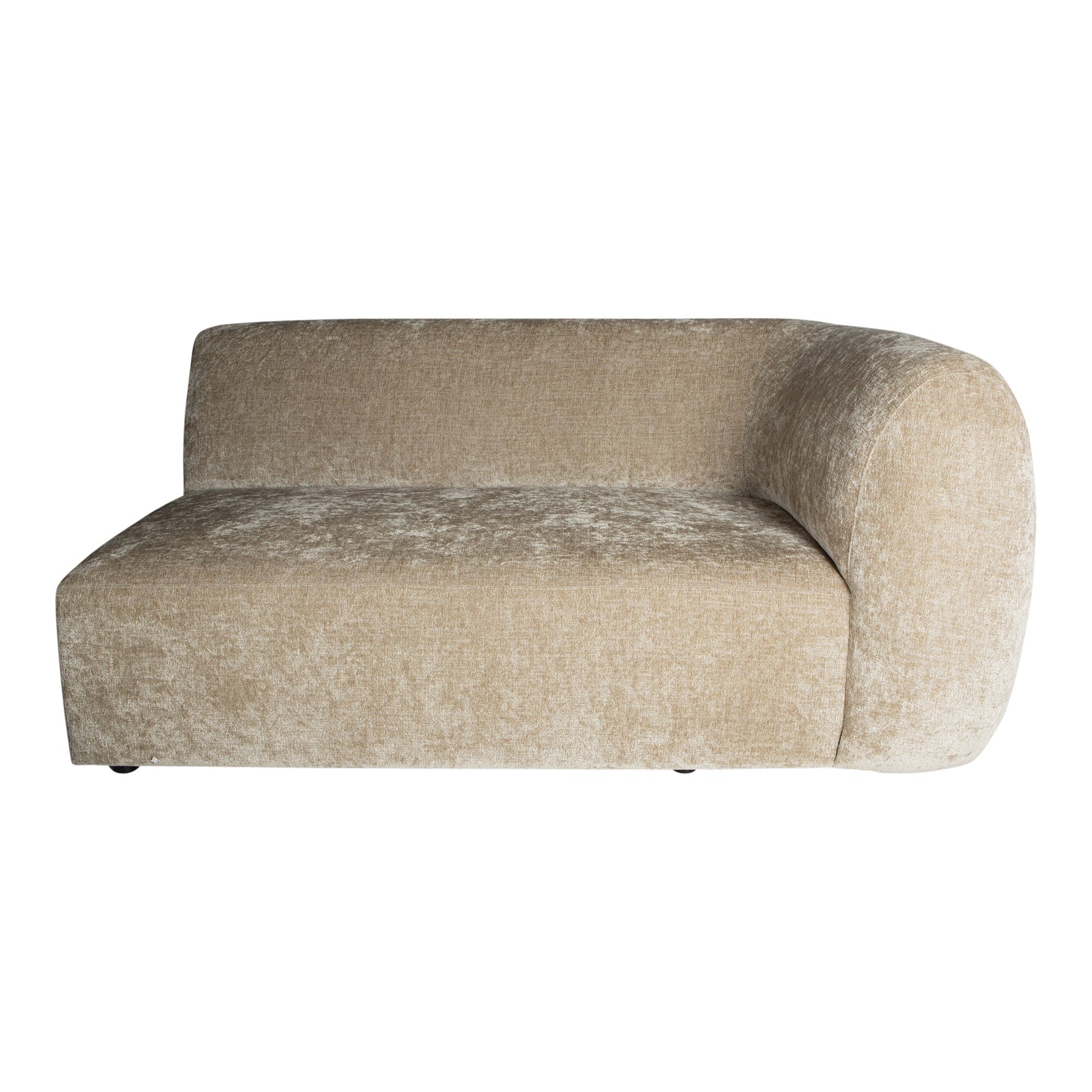 Lujo sofa cream fiore fabric 2 seater arm right - Photo 5