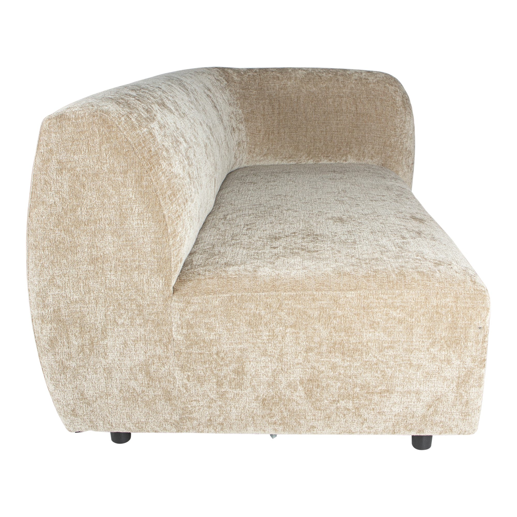Lujo sofa cream fiore fabric 2 seater arm right - Photo 9