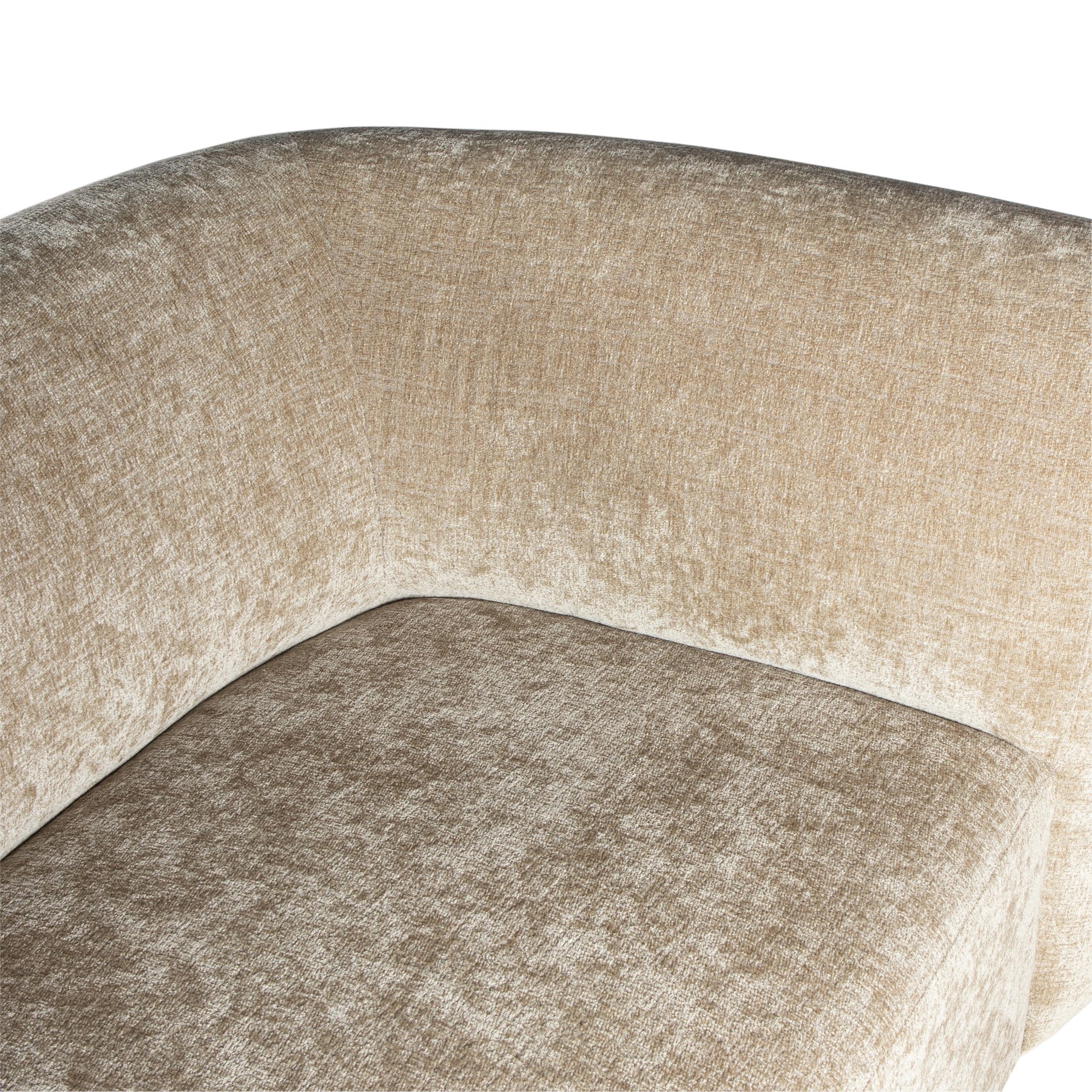 Lujo sofa cream fiore fabric 2 seater arm right - Photo 7