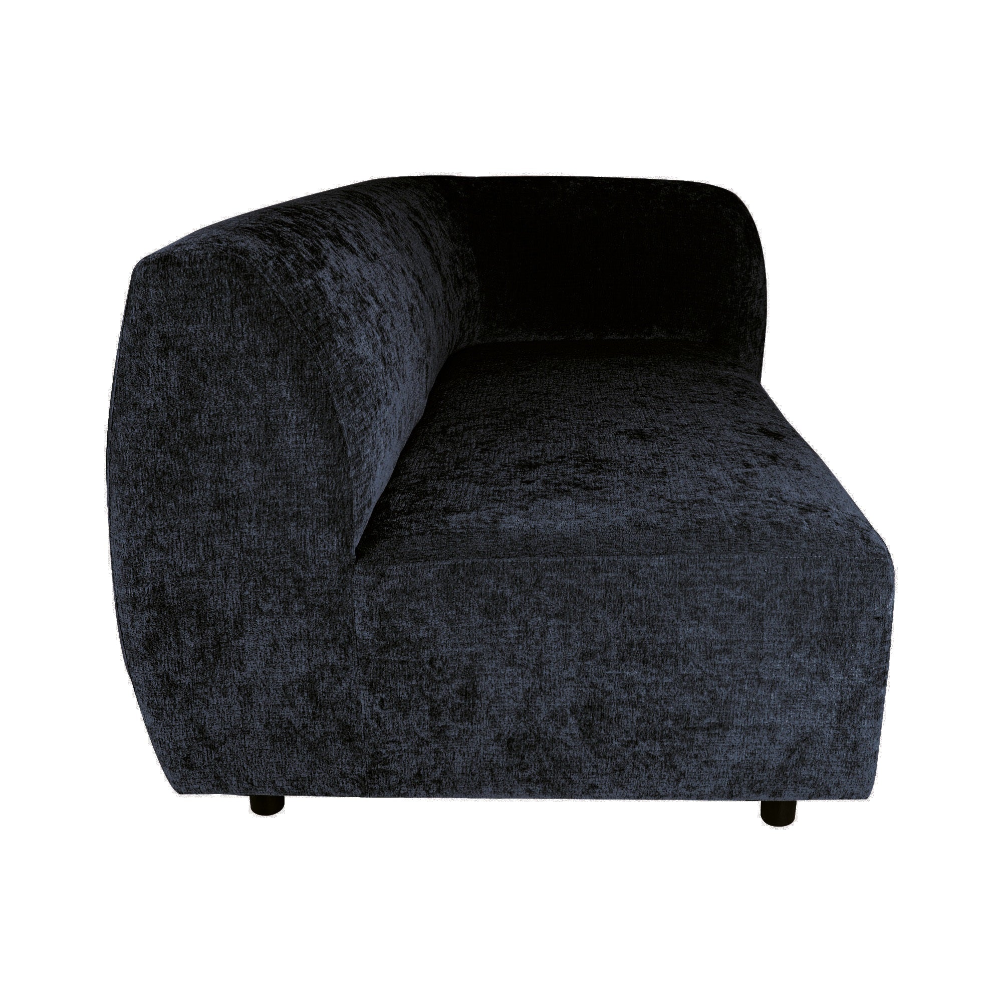 Lujo sofa anthracite fiore fabric 2 seater arm R - Photo 4