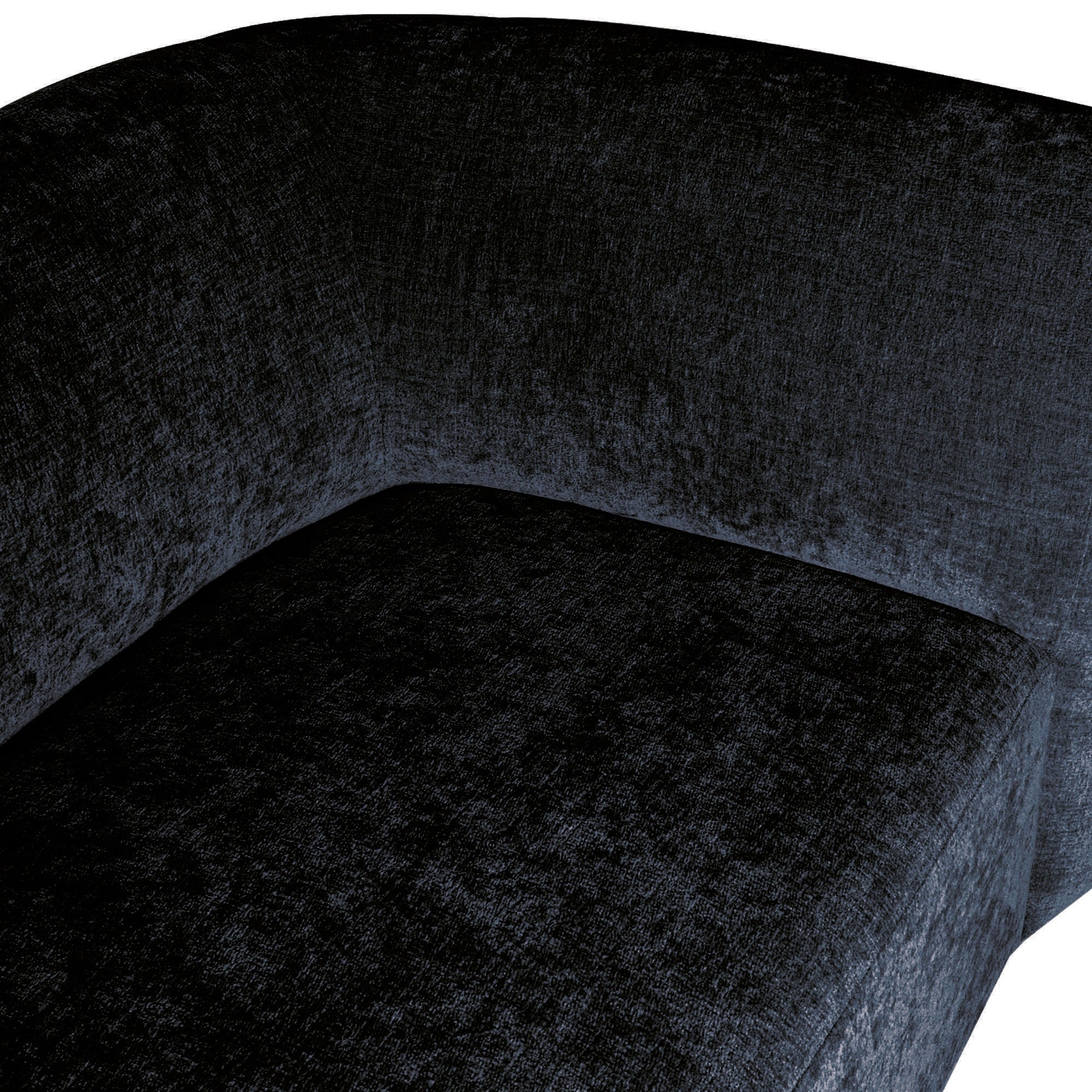 Lujo sofa anthracite fiore fabric 2 seater arm R - Photo 2