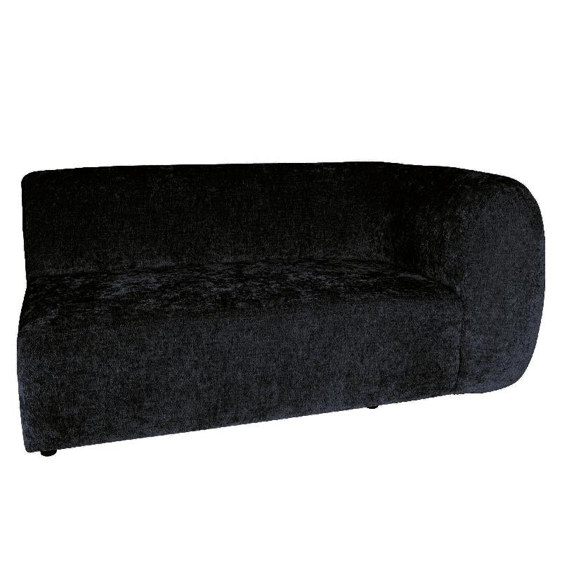 Lujo sofa anthracite fiore fabric 2 seater arm R