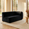 Lujo sofa anthracite fiore fabric 2 seater arm R