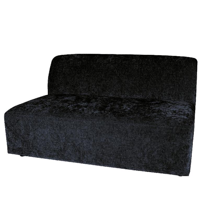 Lujo sofa anthracite fiore fabric 2 seater element
