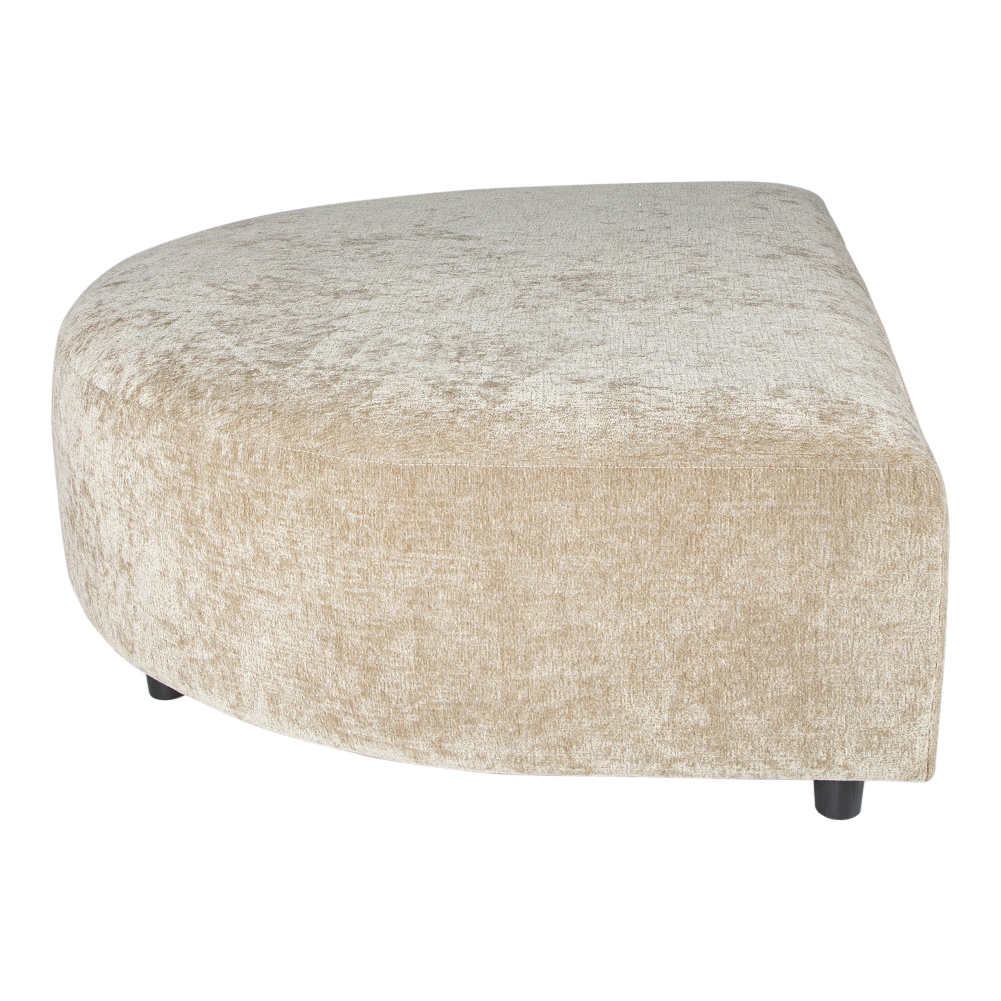 Lujo sofa cream fiore fabric longchair pouf - Photo 9