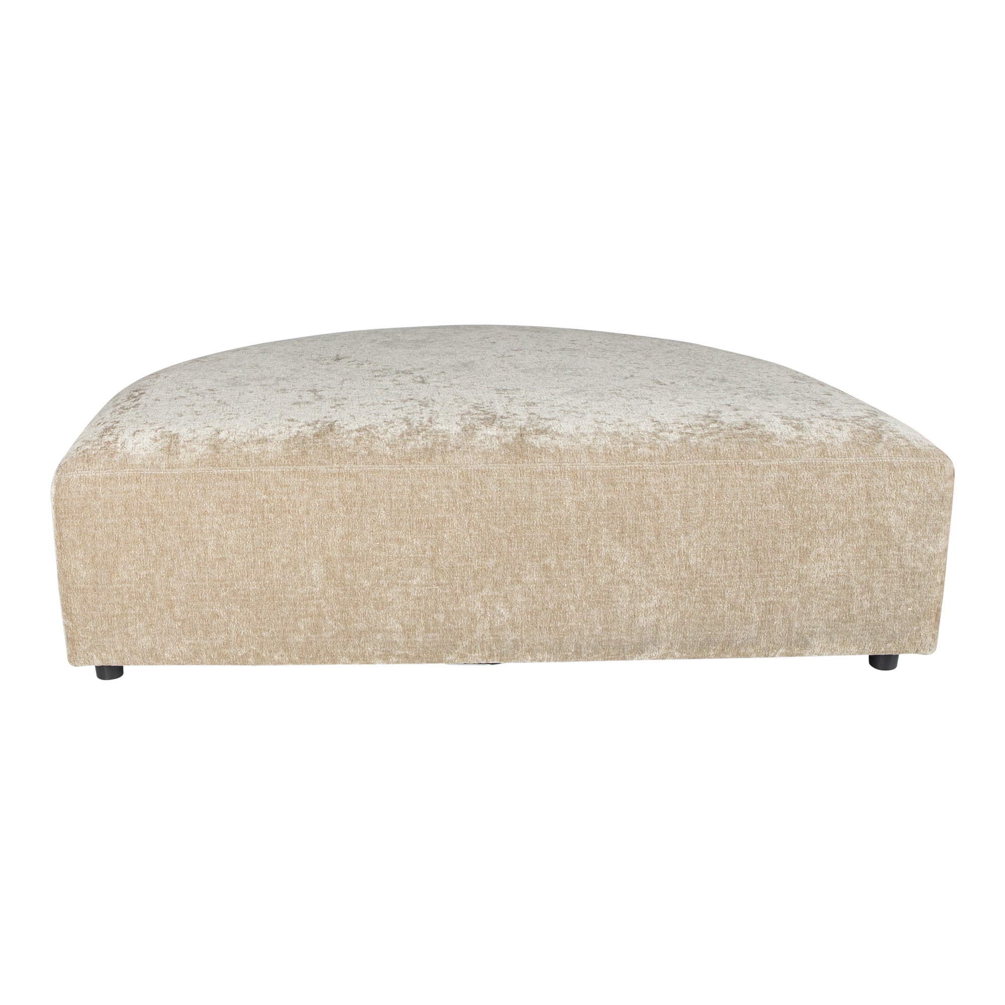 Lujo sofa cream fiore fabric longchair pouf - Photo 7