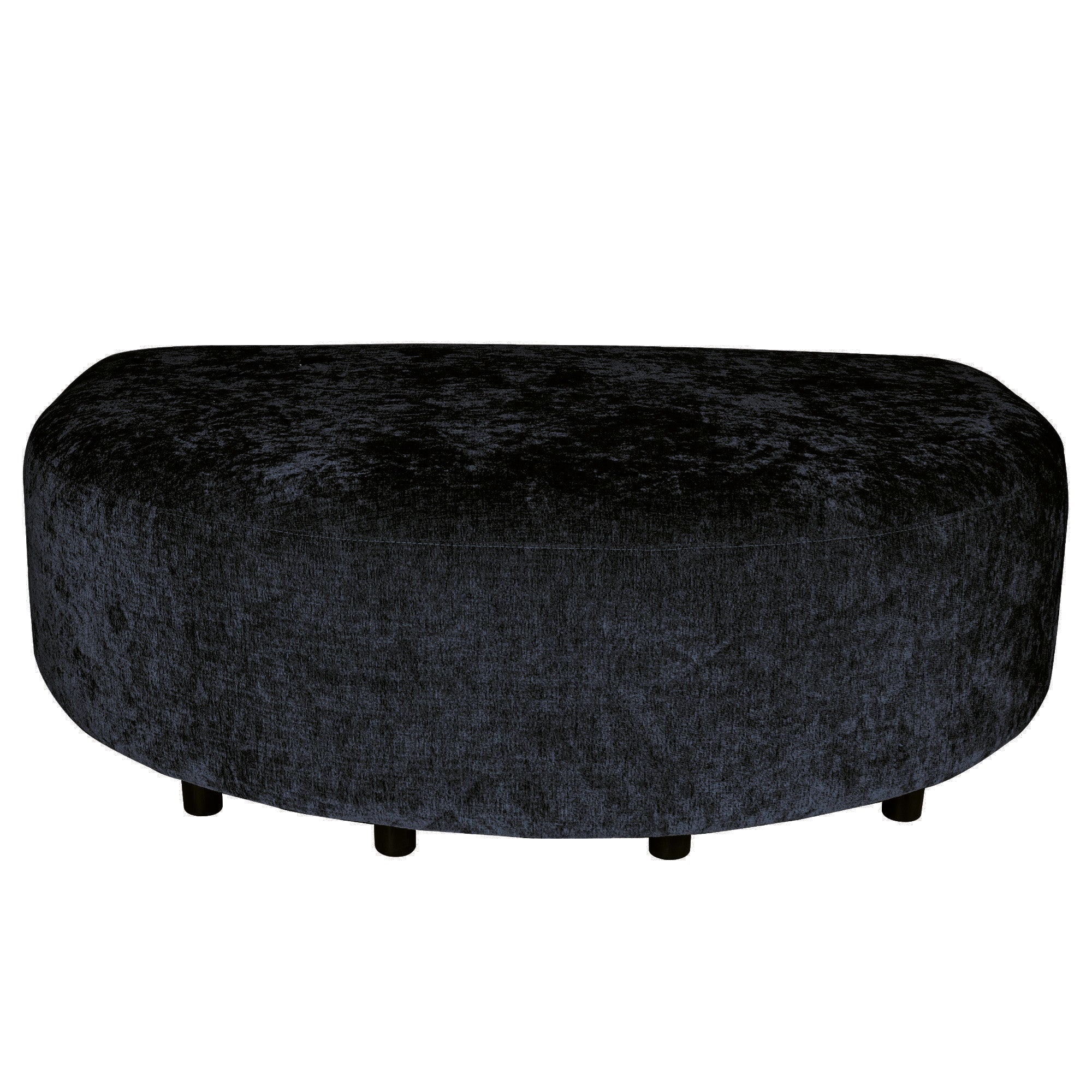 Lujo sofa anthracite 0504 fiore fabric L C pouf - Photo 9