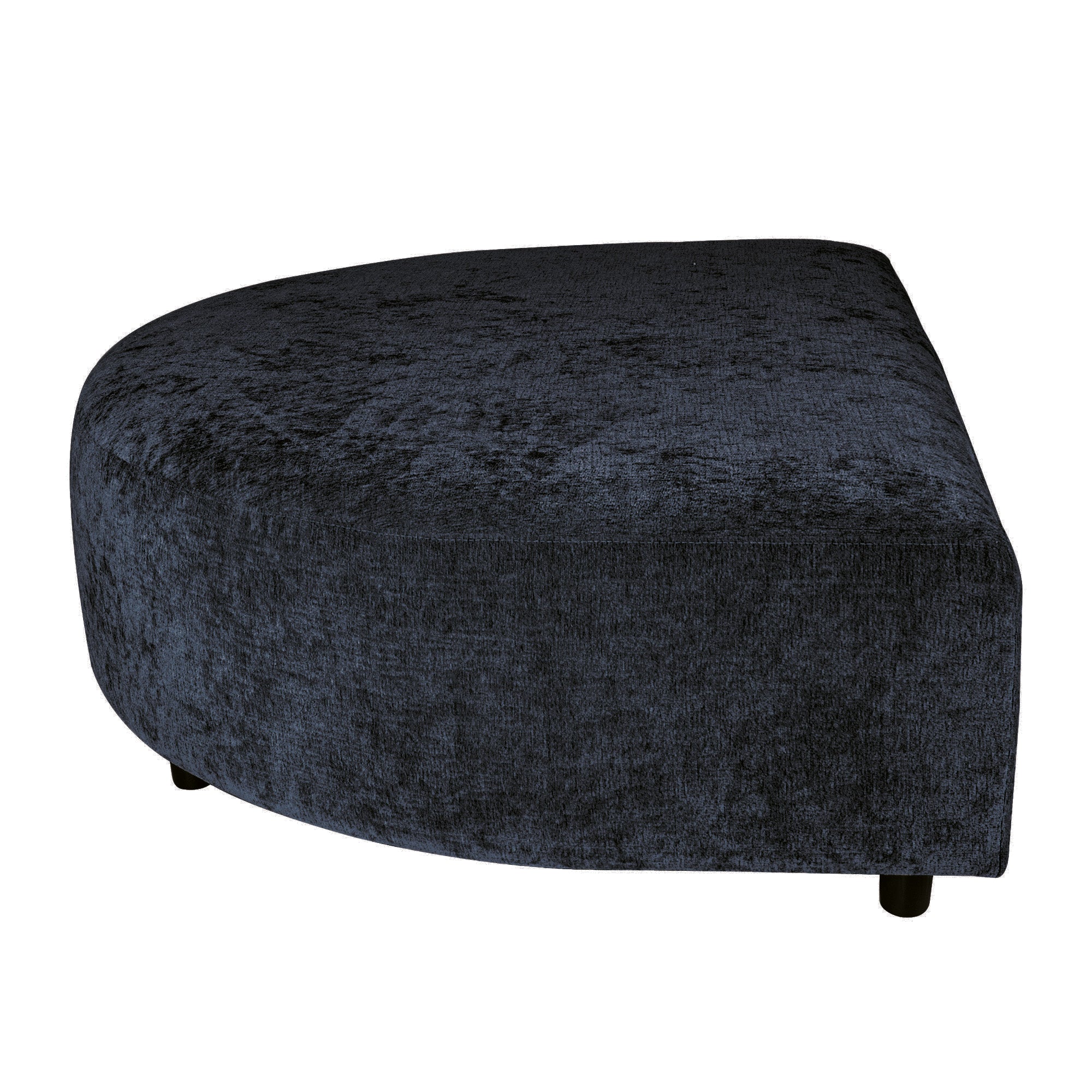 Lujo sofa anthracite 0504 fiore fabric L C pouf - Photo 7