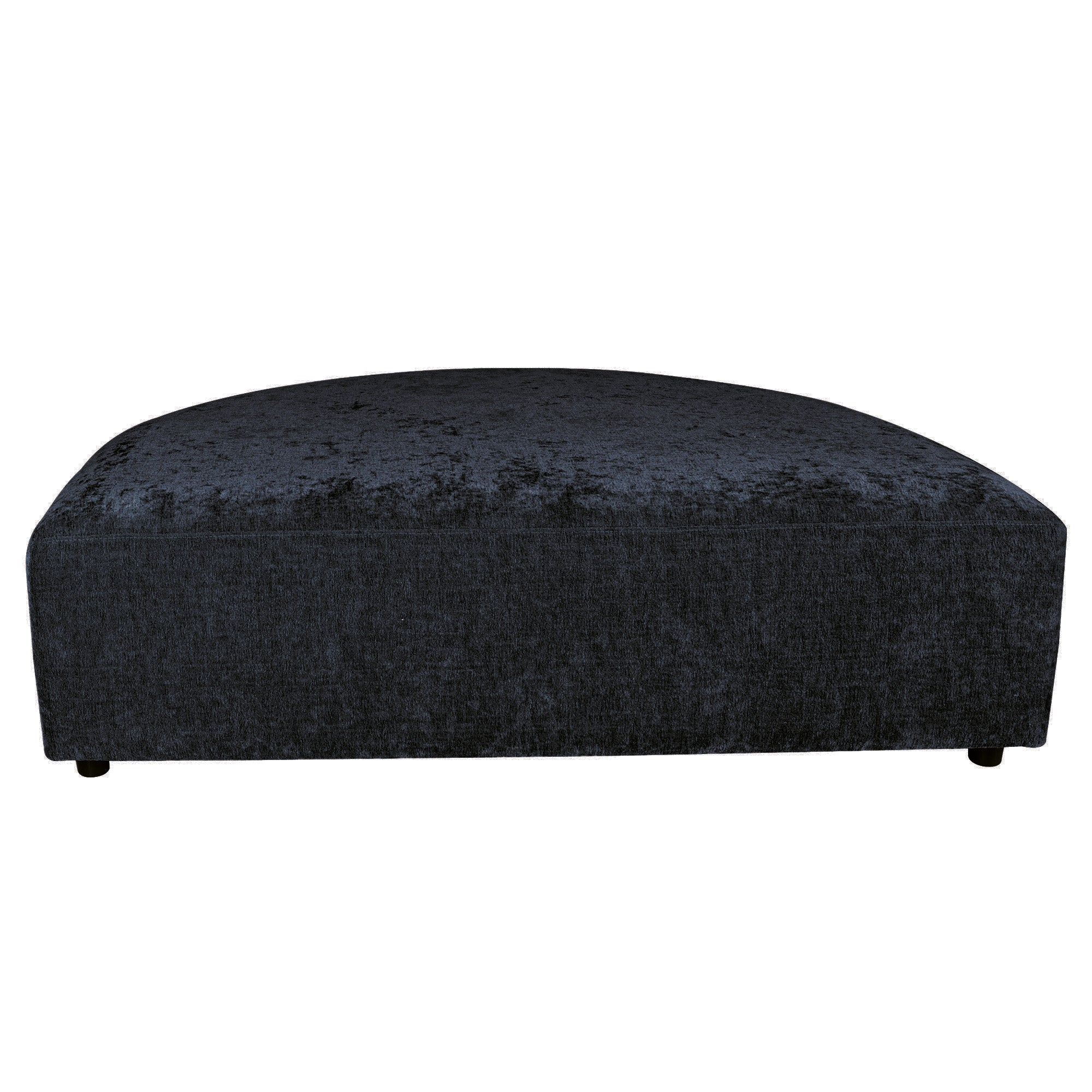 Lujo sofa anthracite 0504 fiore fabric L C pouf - Photo 8