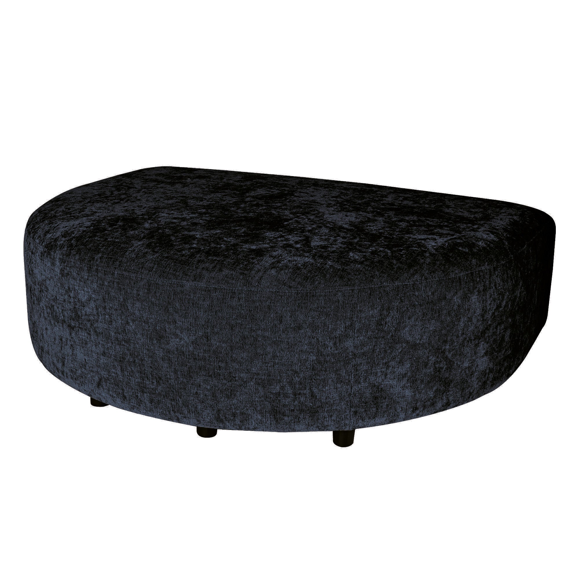 Lujo sofa anthracite 0504 fiore fabric L C pouf - Photo 10