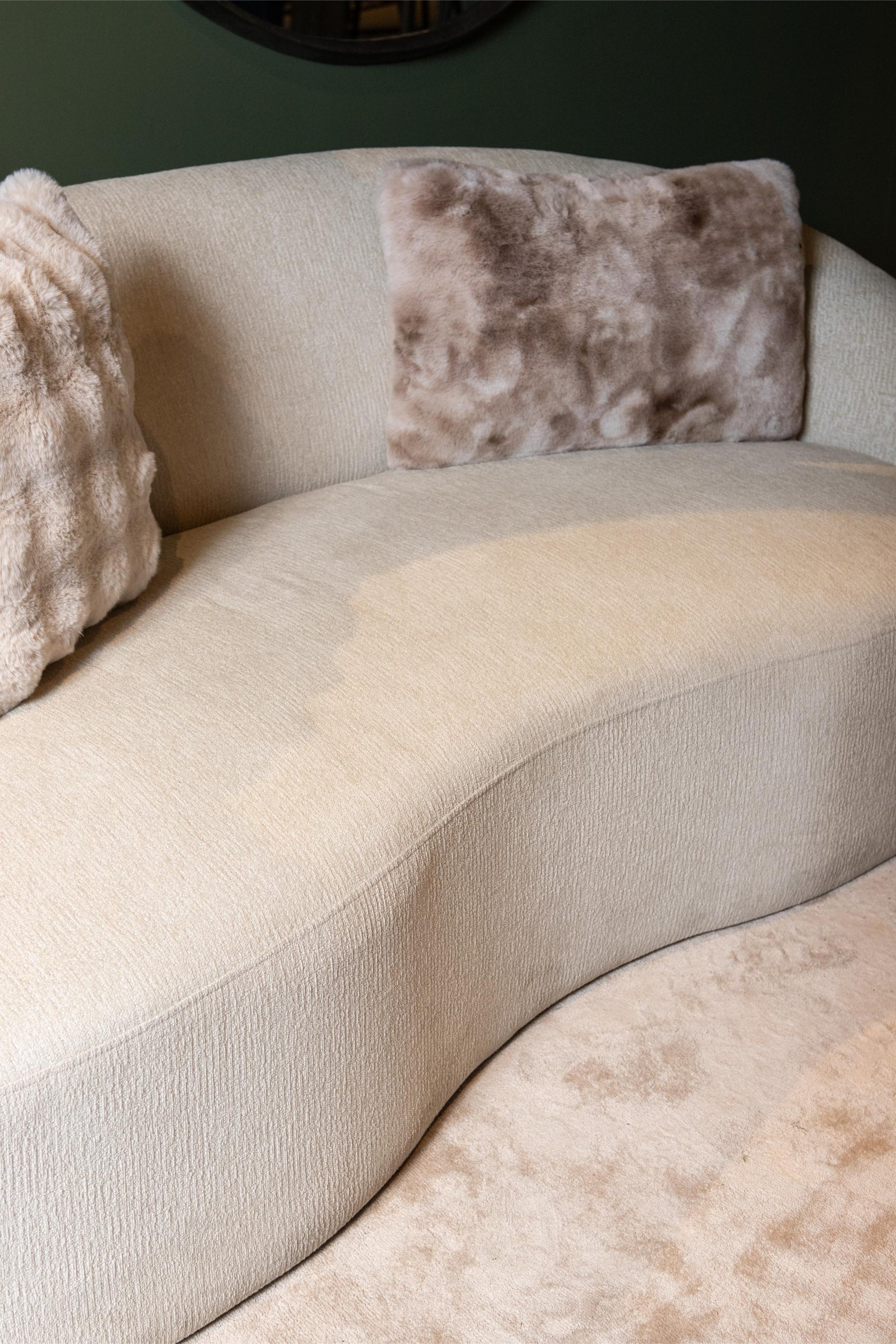 Bohne Cream 9901 nanci fabric 3 seater sofa - Photo 2