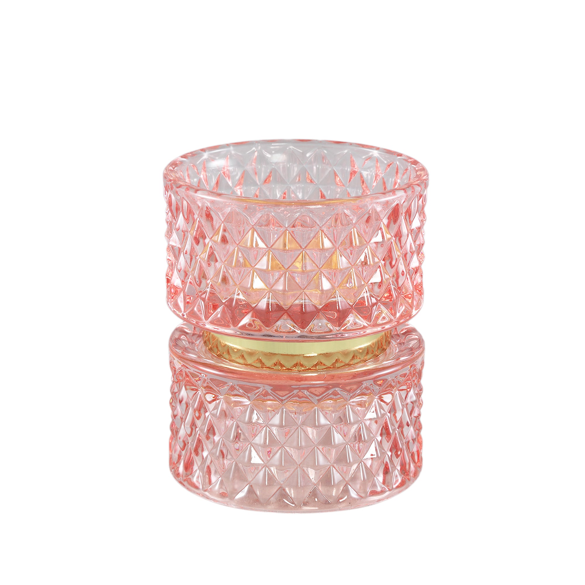Asiya Photophores en verre - Rose