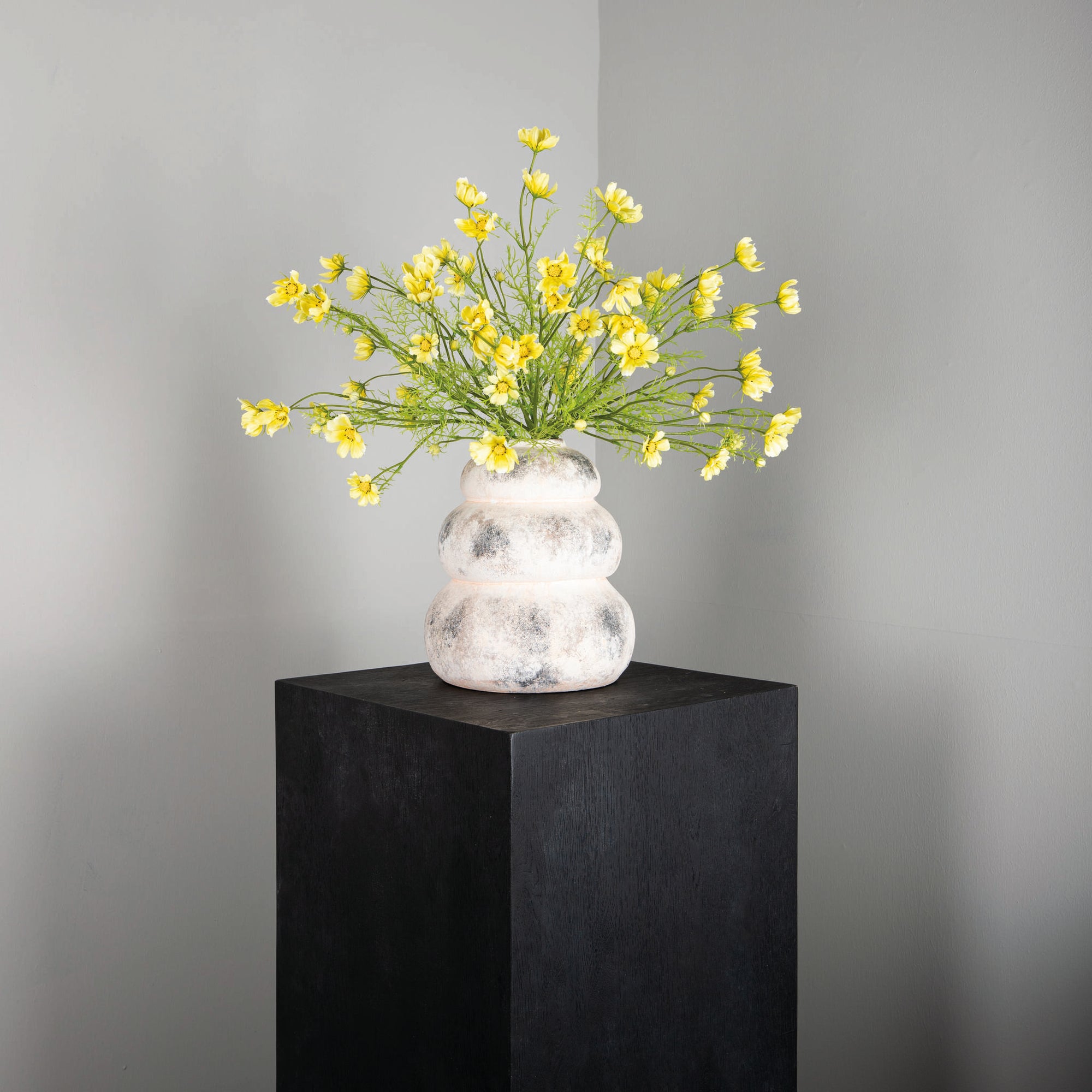 Garden Flower yellow cosmos spray with buds Jaune — Fleur artificielle — vue 2 | Häus