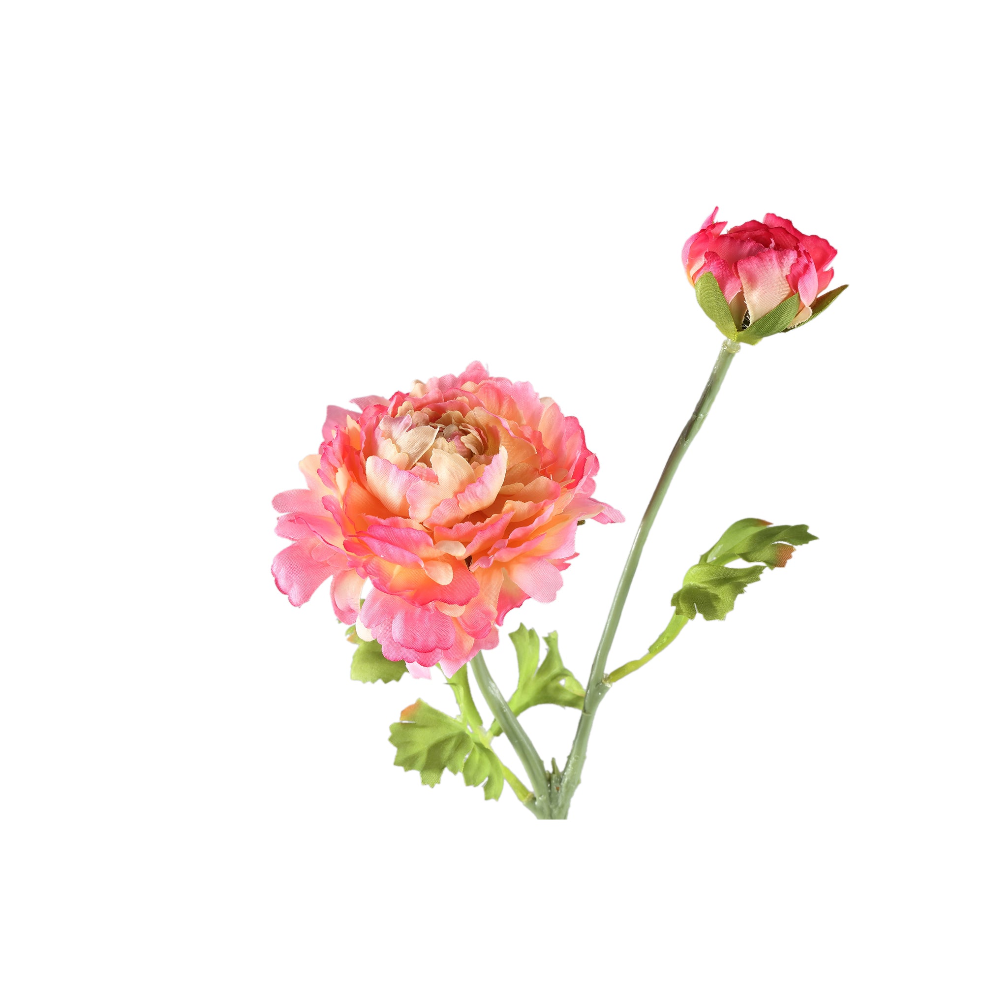 Garden Flower pink ranunculus spray with buds Rose — Fleur artificielle — vue 3 | Häus