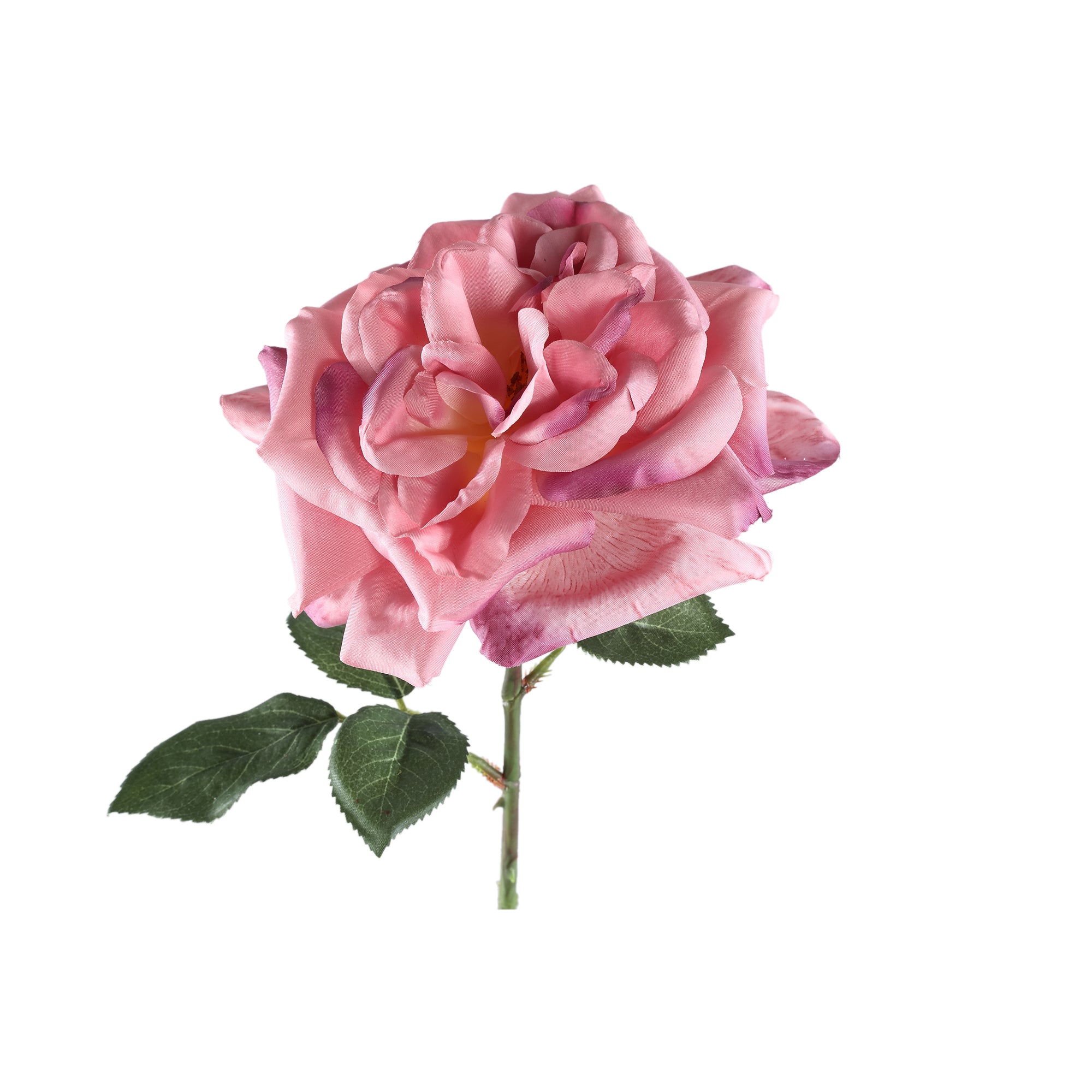 Rose Flower pink rose spray with leaves Rose — Fleur artificielle — vue 3 | Häus