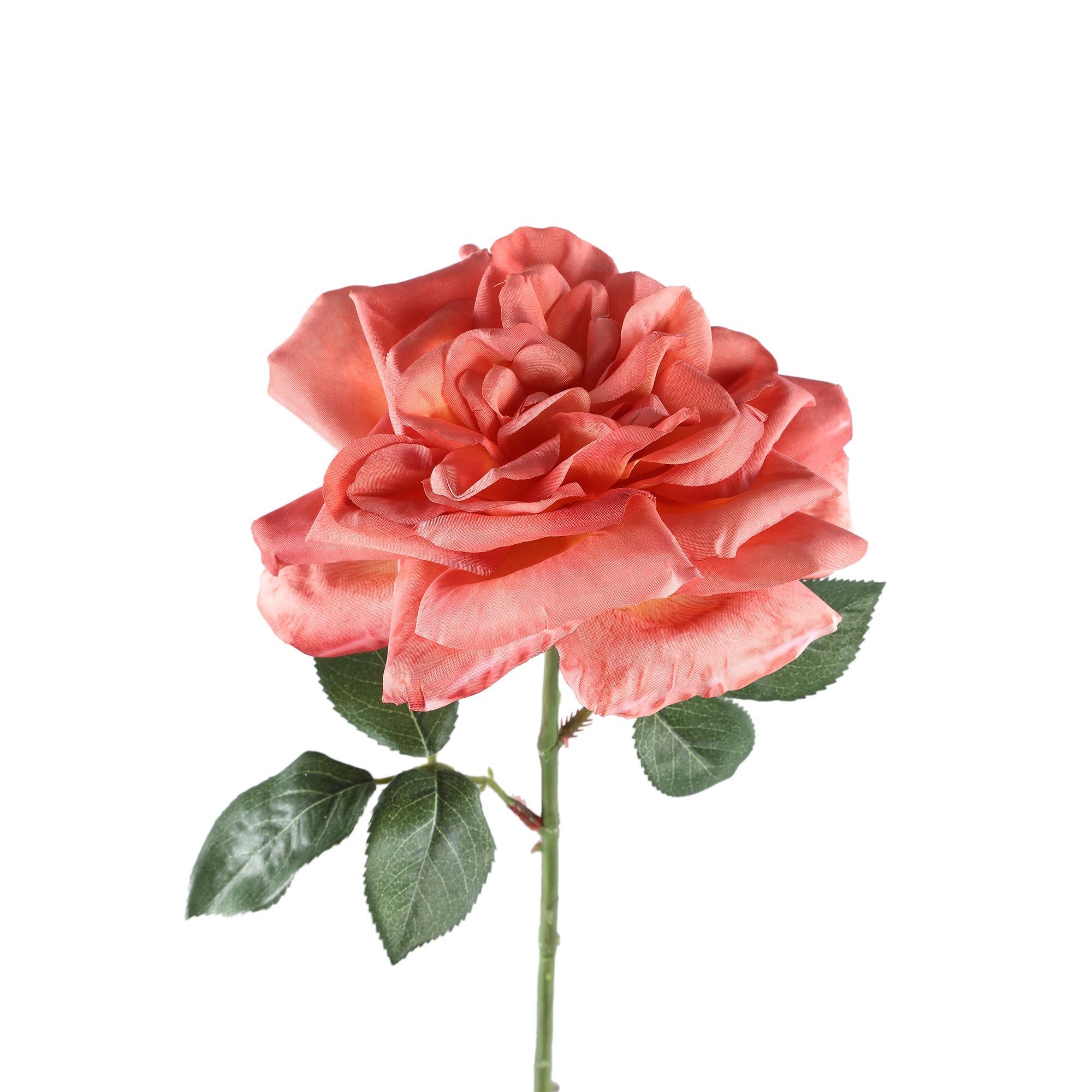 Rose Flower orange rose spray with leaves Orange — Fleur artificielle — vue 3 | Häus