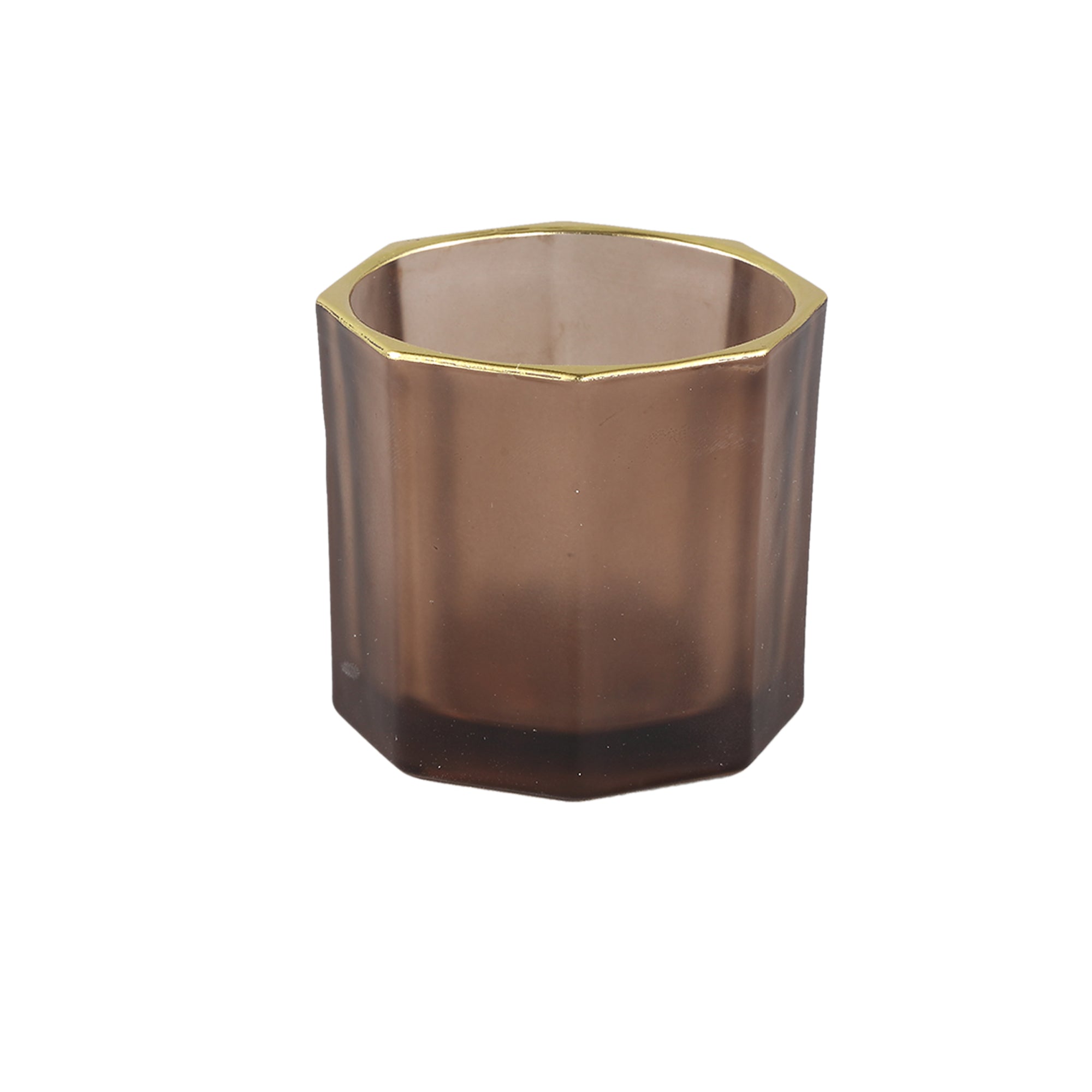 Magali Photophores en verre - Marron