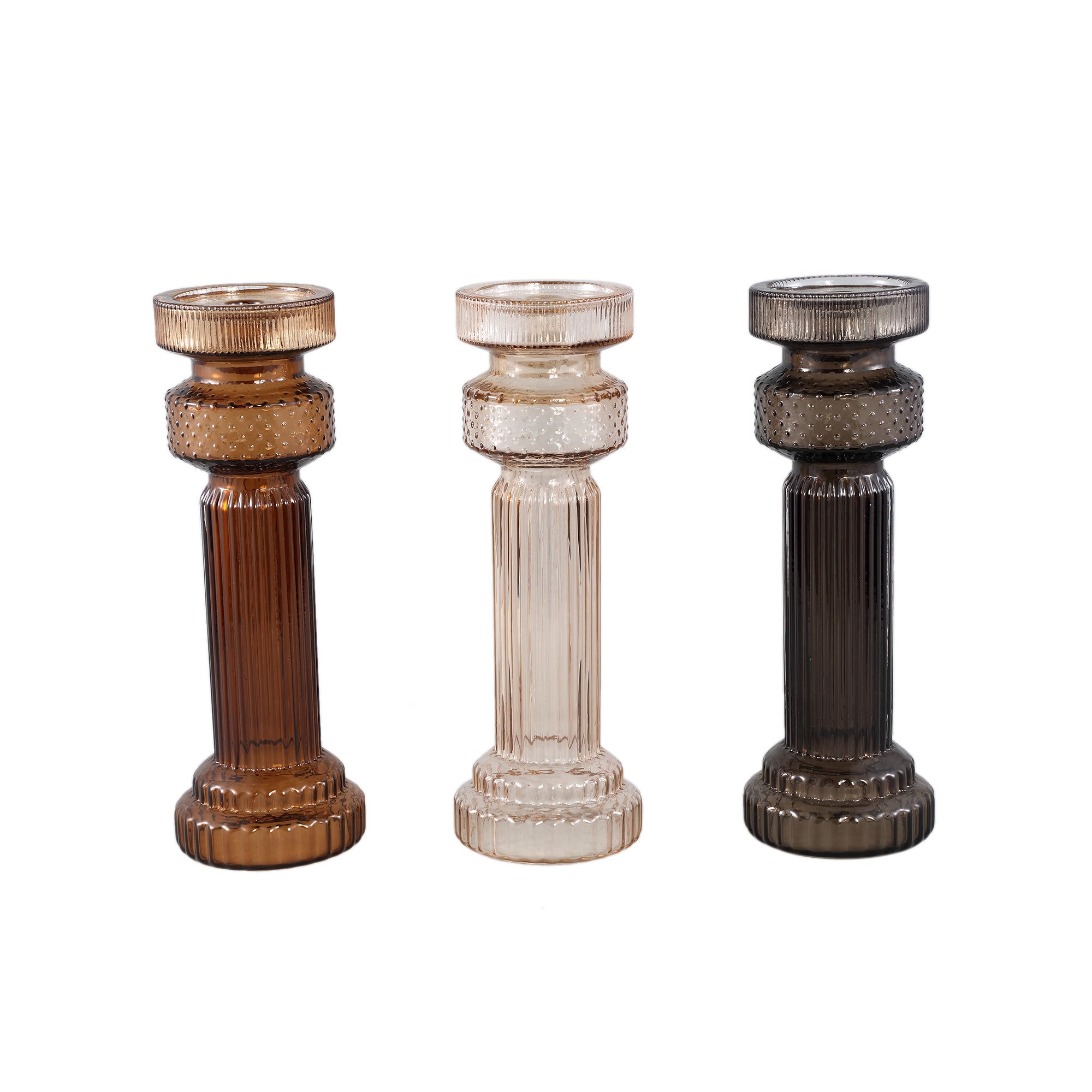 Fadri Chandeliers en verre — Candle Holder - Gris