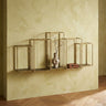 Rumpa Gold iron wall rack rectangle open boxes